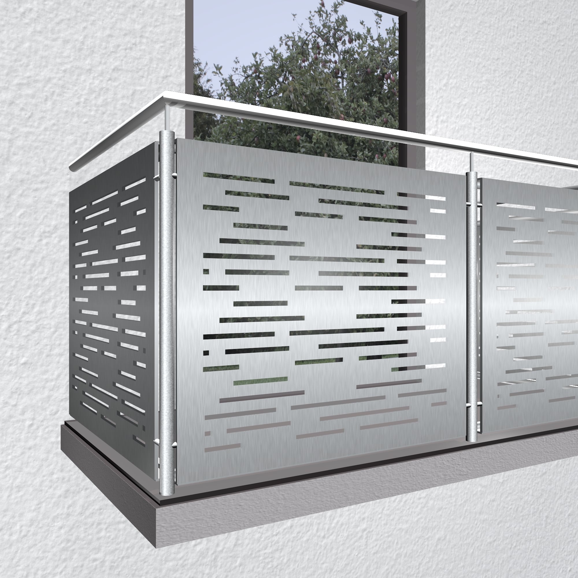 Garde-Corps  de balcon en acier inoxydable SF HO