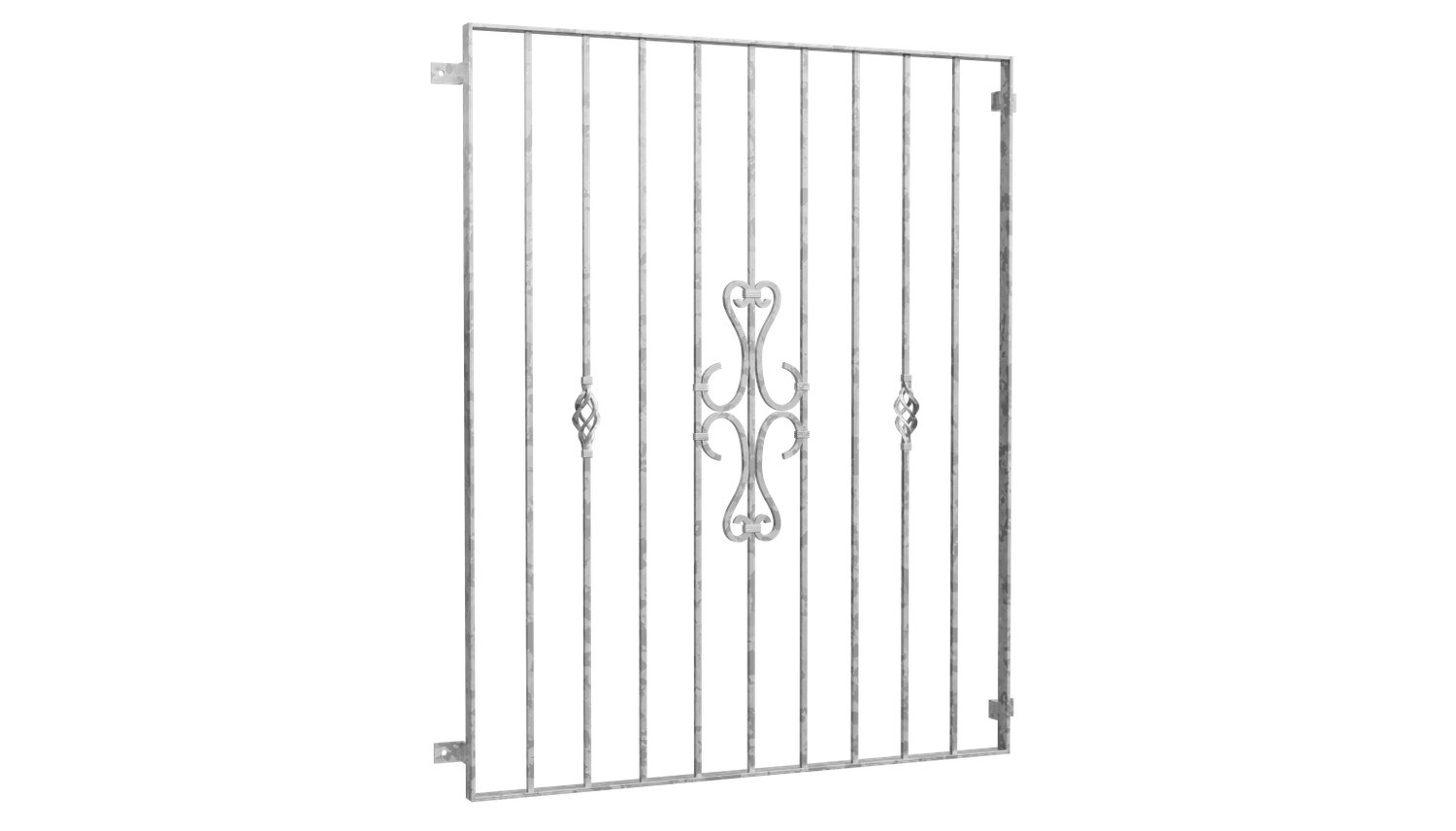 Grille de défense pour fenêtres en acier galvanisé ornements 