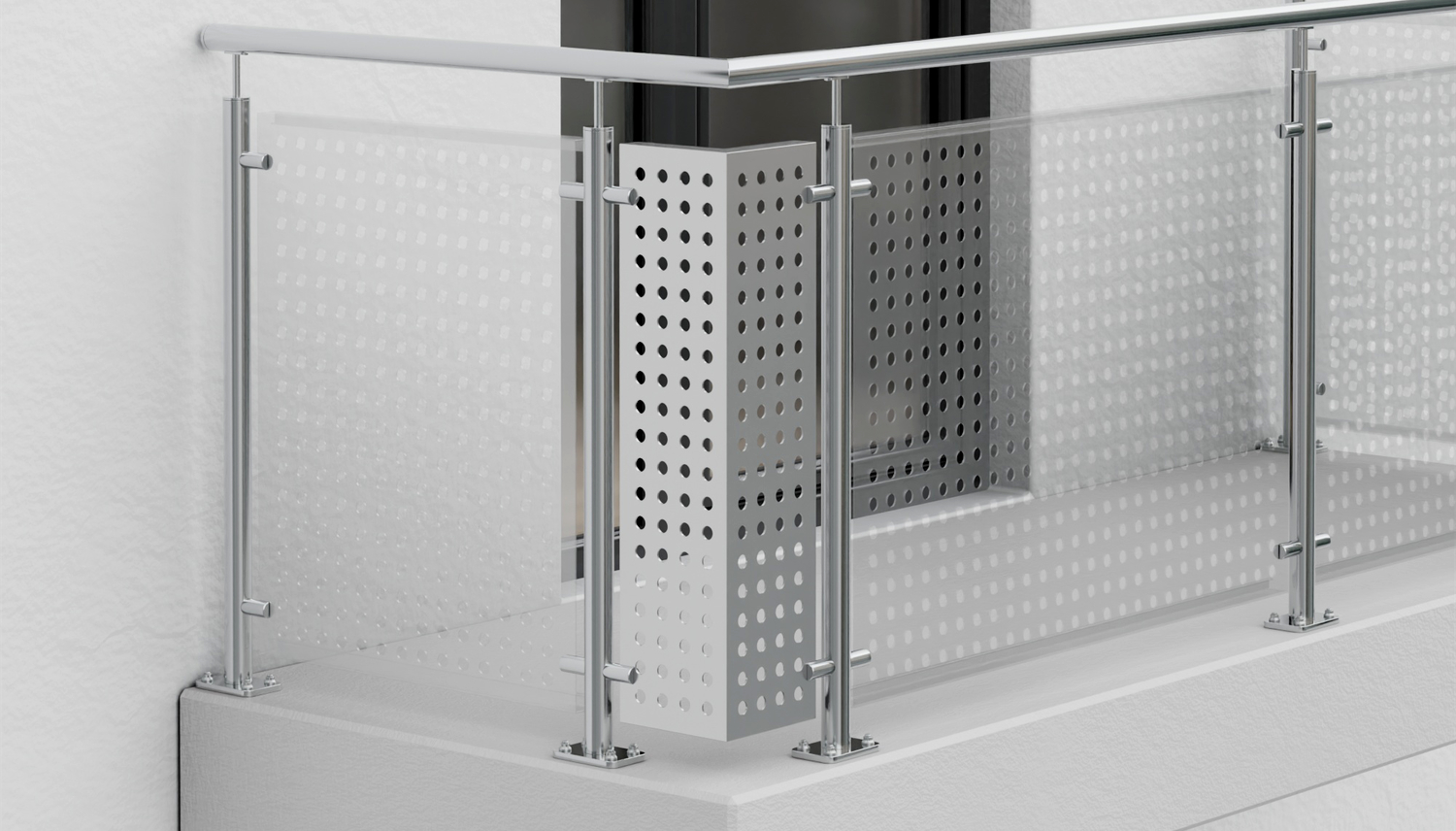 Élément de coin en aluminium RL GE