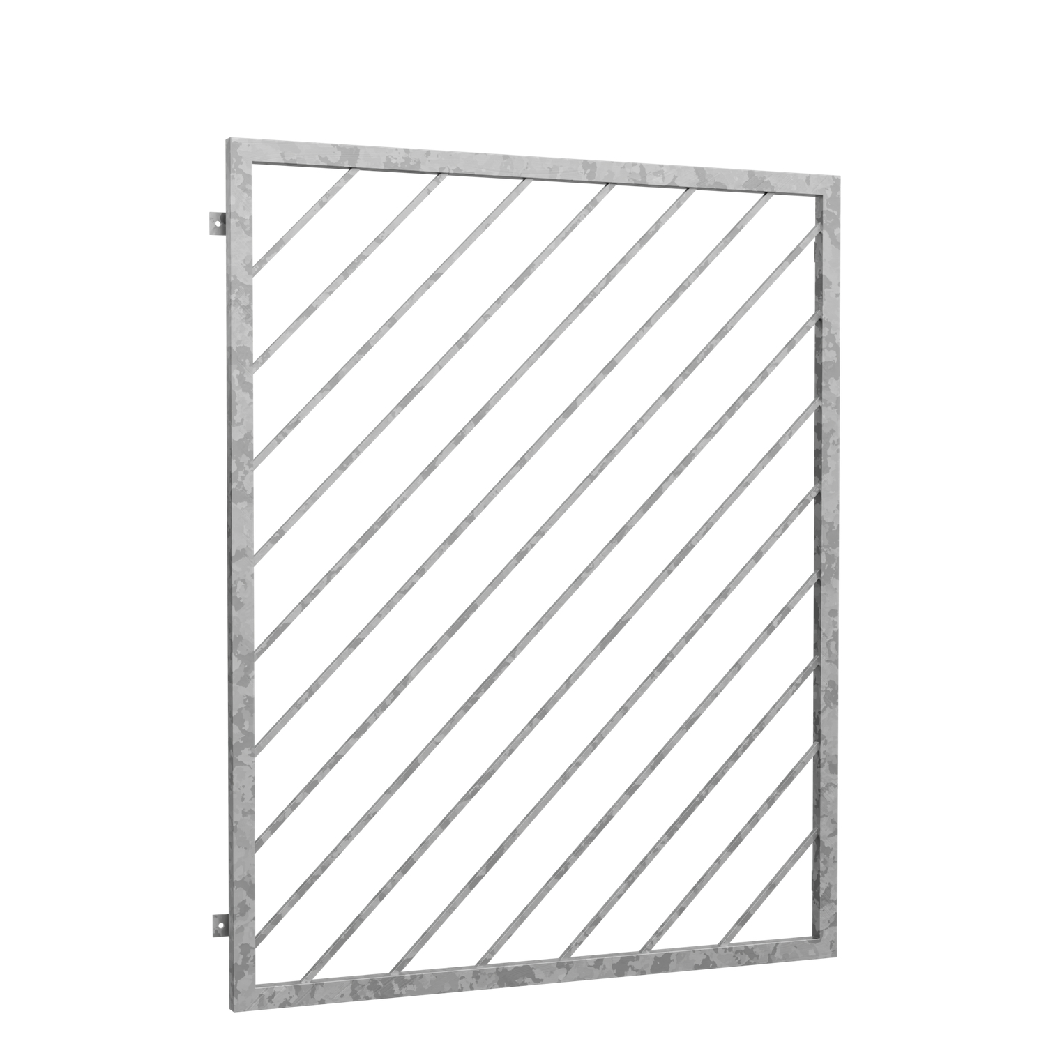 Grille de défense pour fenêtres en acier galvanisé Barre diagonale 1