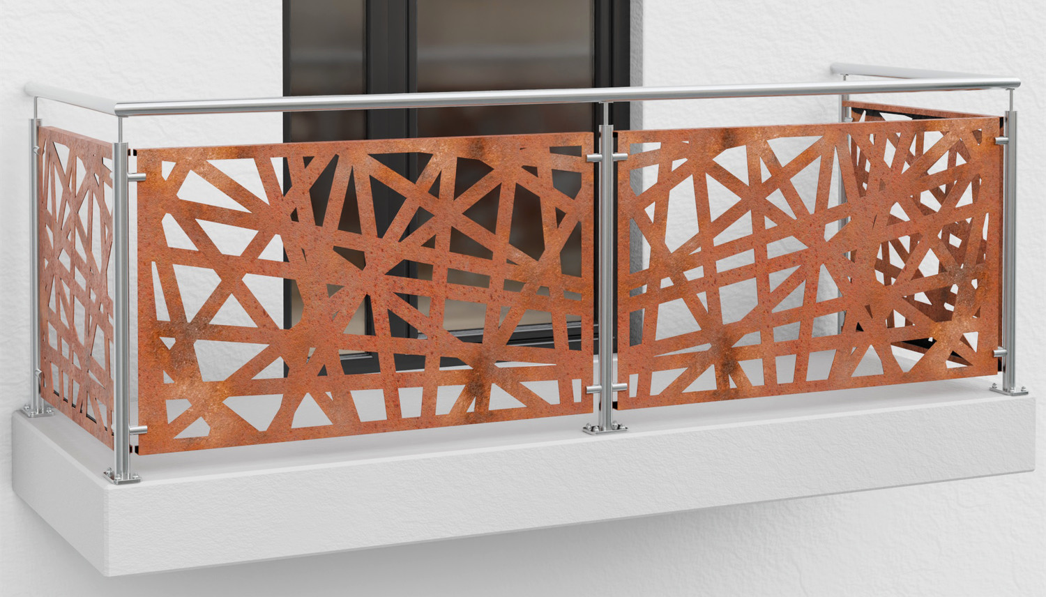 Garde-Corps de balcon en acier Corten AB
