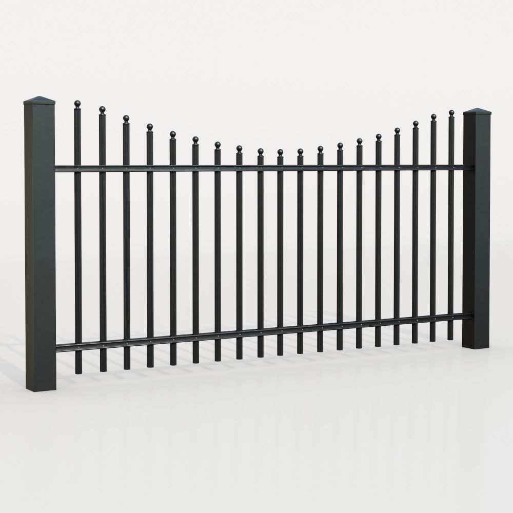 Clôture de jardin aluminium palissades Classic, UB