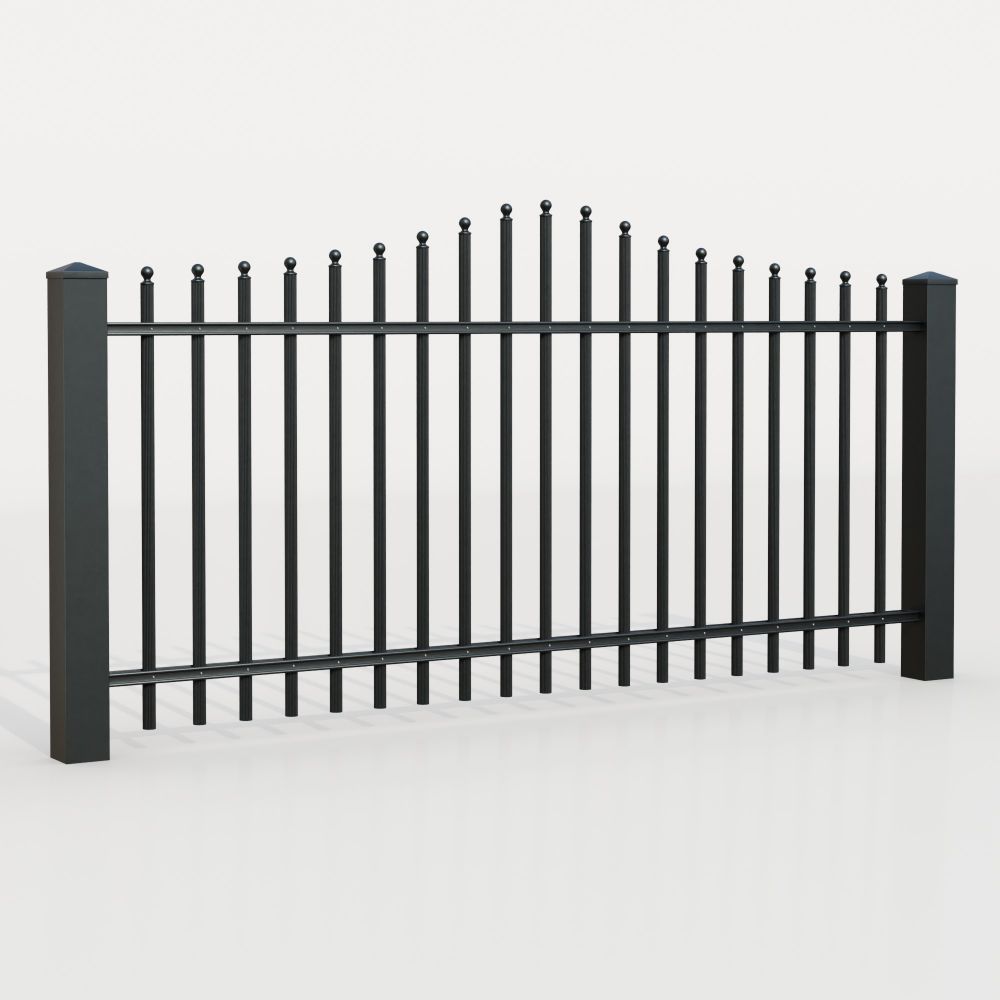Clôture de jardin aluminium palissades Classic, WE