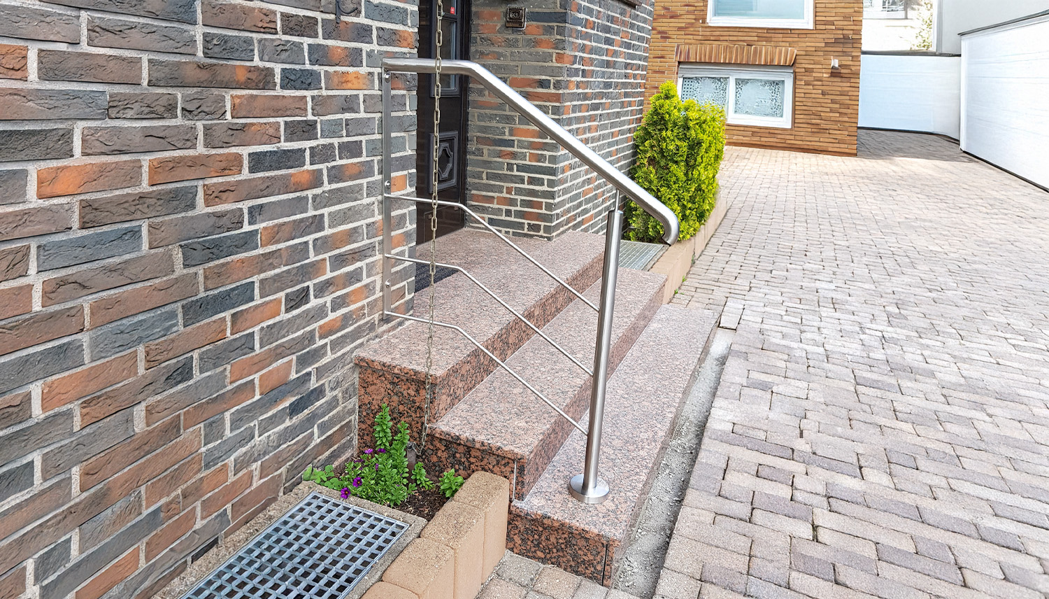 Balustrade d’escalier en acier inoxydable WTS 1-6 croisillons 