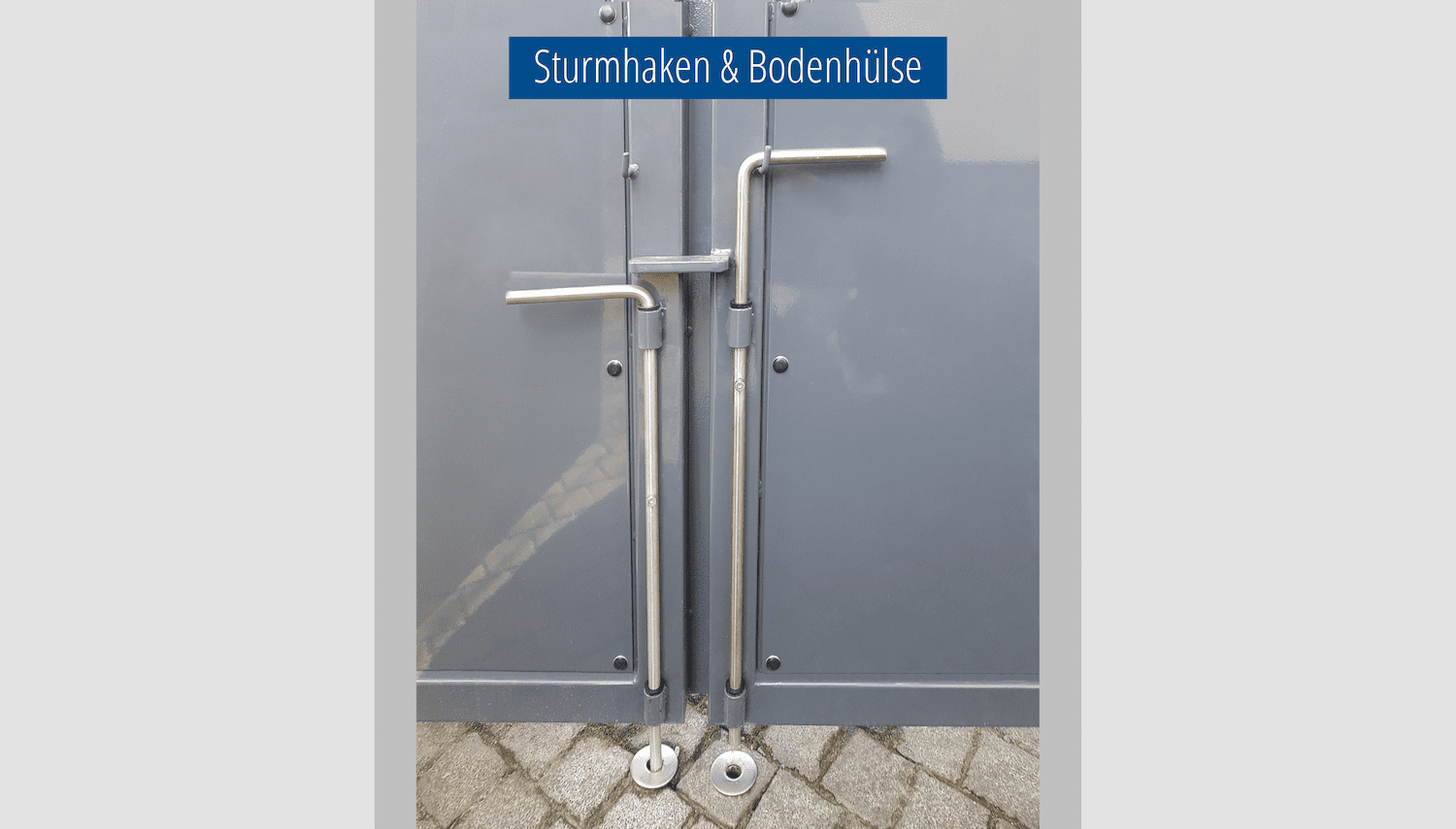 Portail de jardin aluminium brise-vue à 2 battants KSV 1, GE, BK