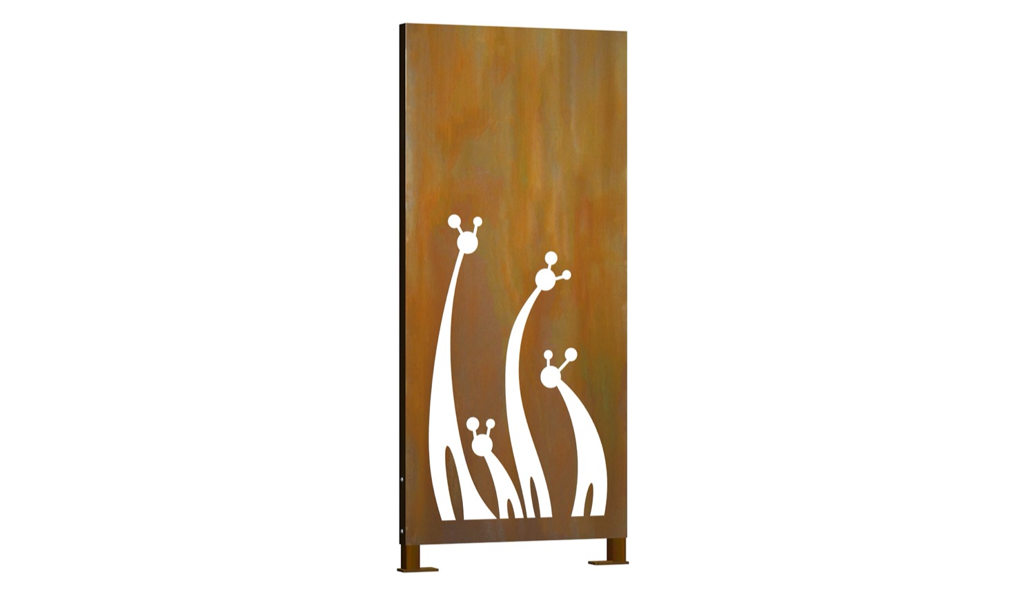 Brise-vue en acier Corten stèle Giraffe