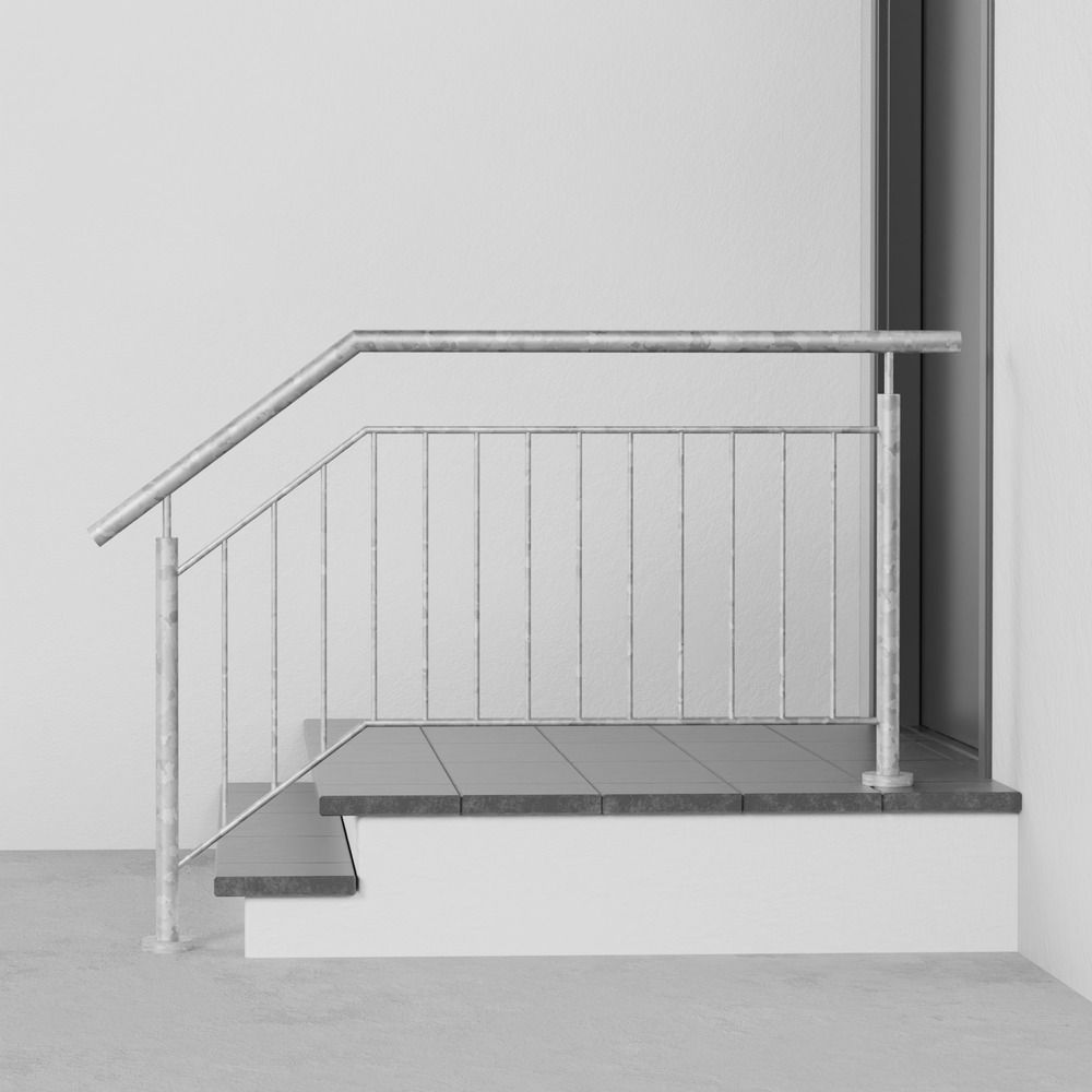 Balustrade d’escalier en acier galvanisé FS-CL Remplissage de barres 
