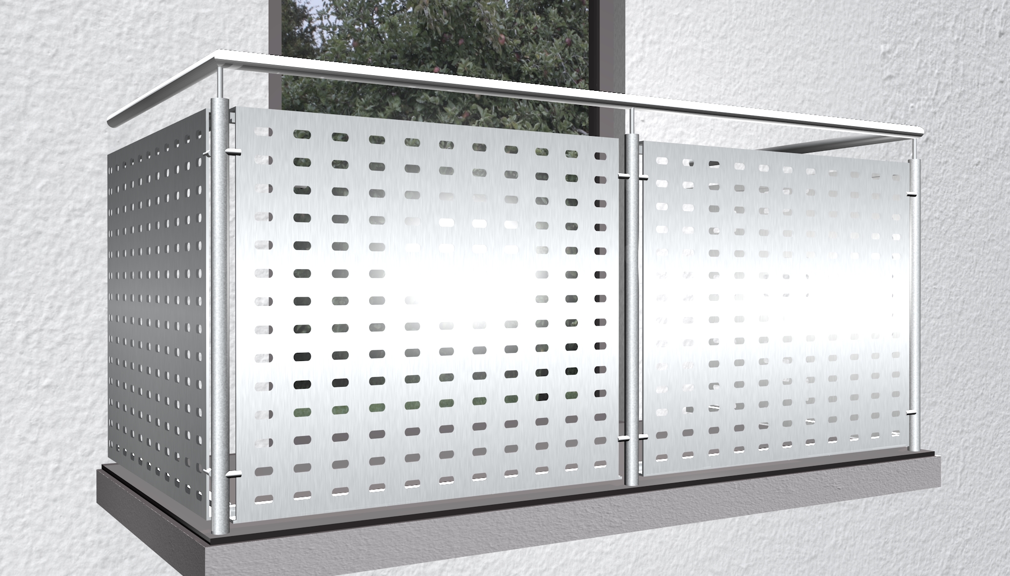 Revêtement de balcon en aluminium LL GE 