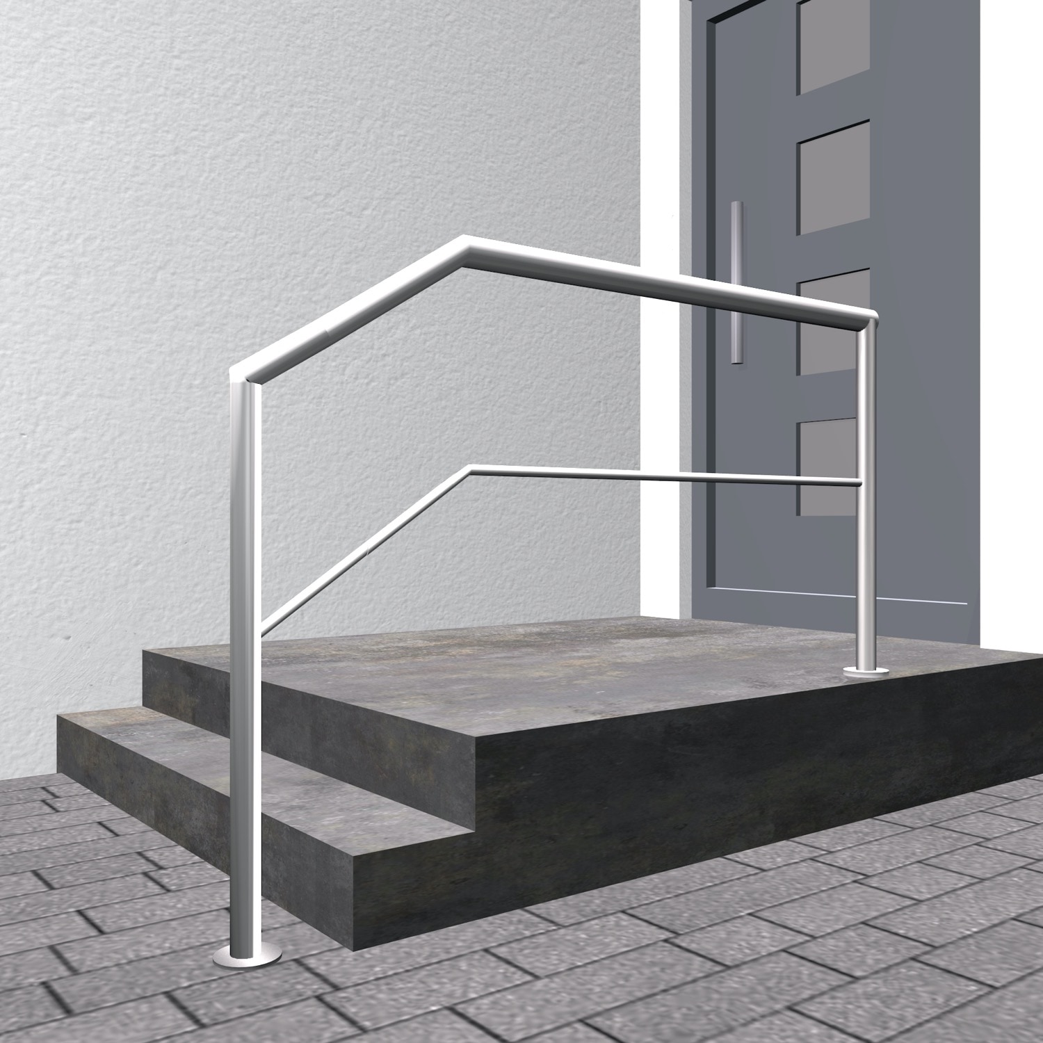 Balustrade d’escalier en acier inoxydable FA-CL 1-6 croisillons 