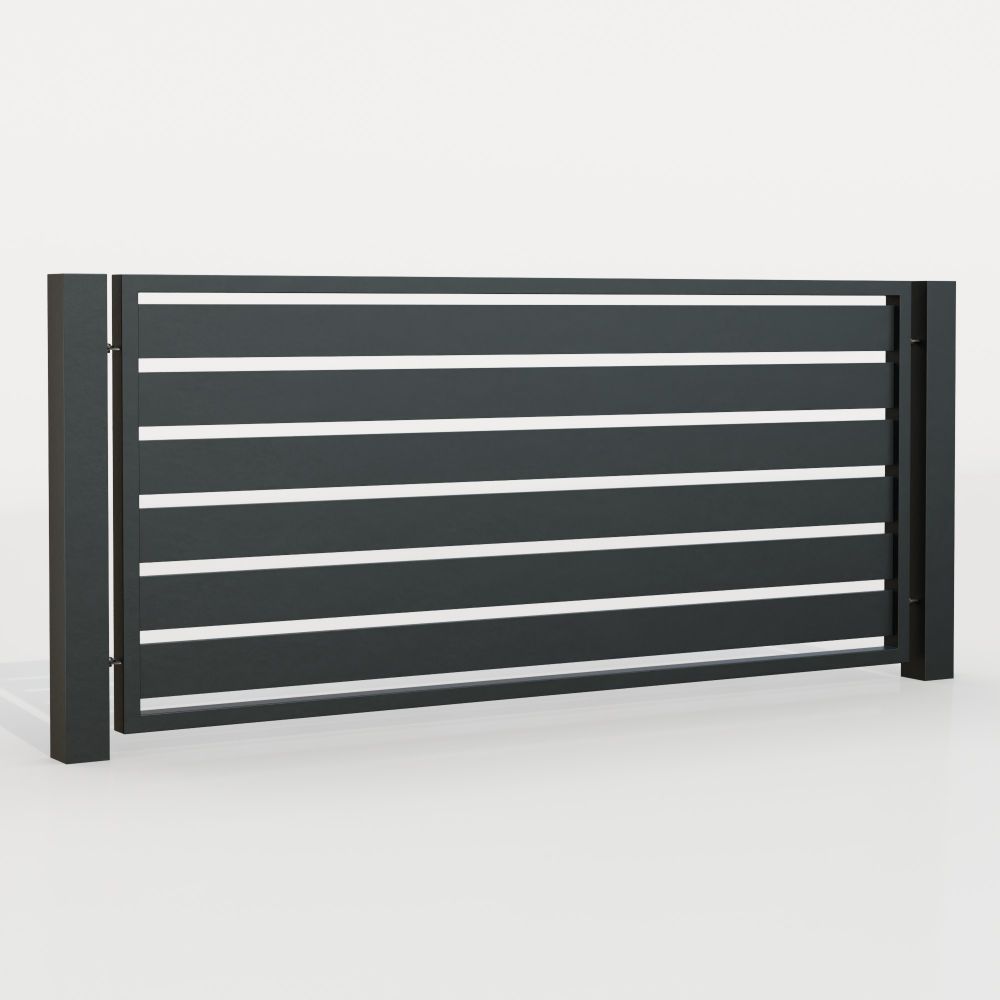 Clôture brise-vue en aluminium, GE