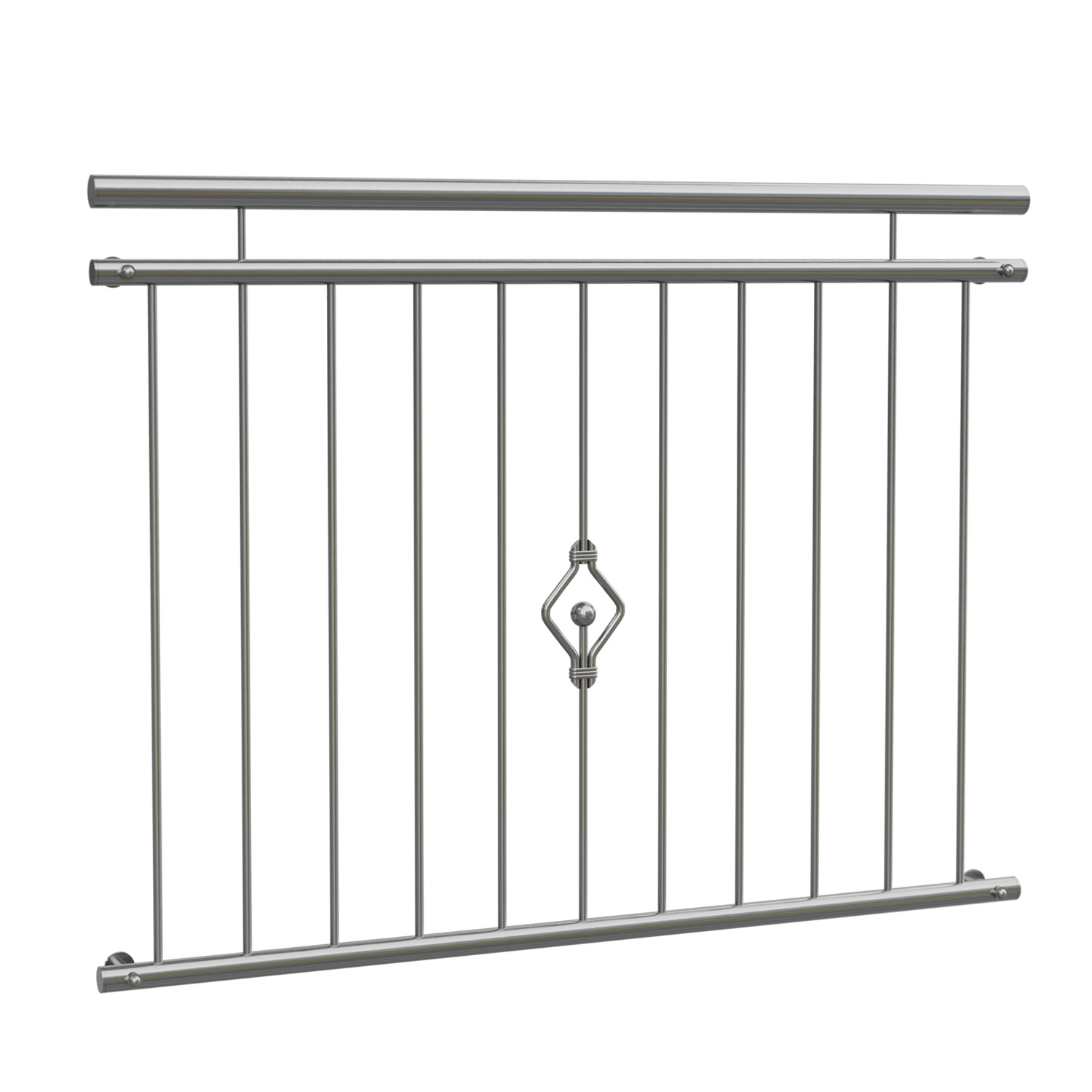 Ornement de balcons à la française en acier inoxydable 