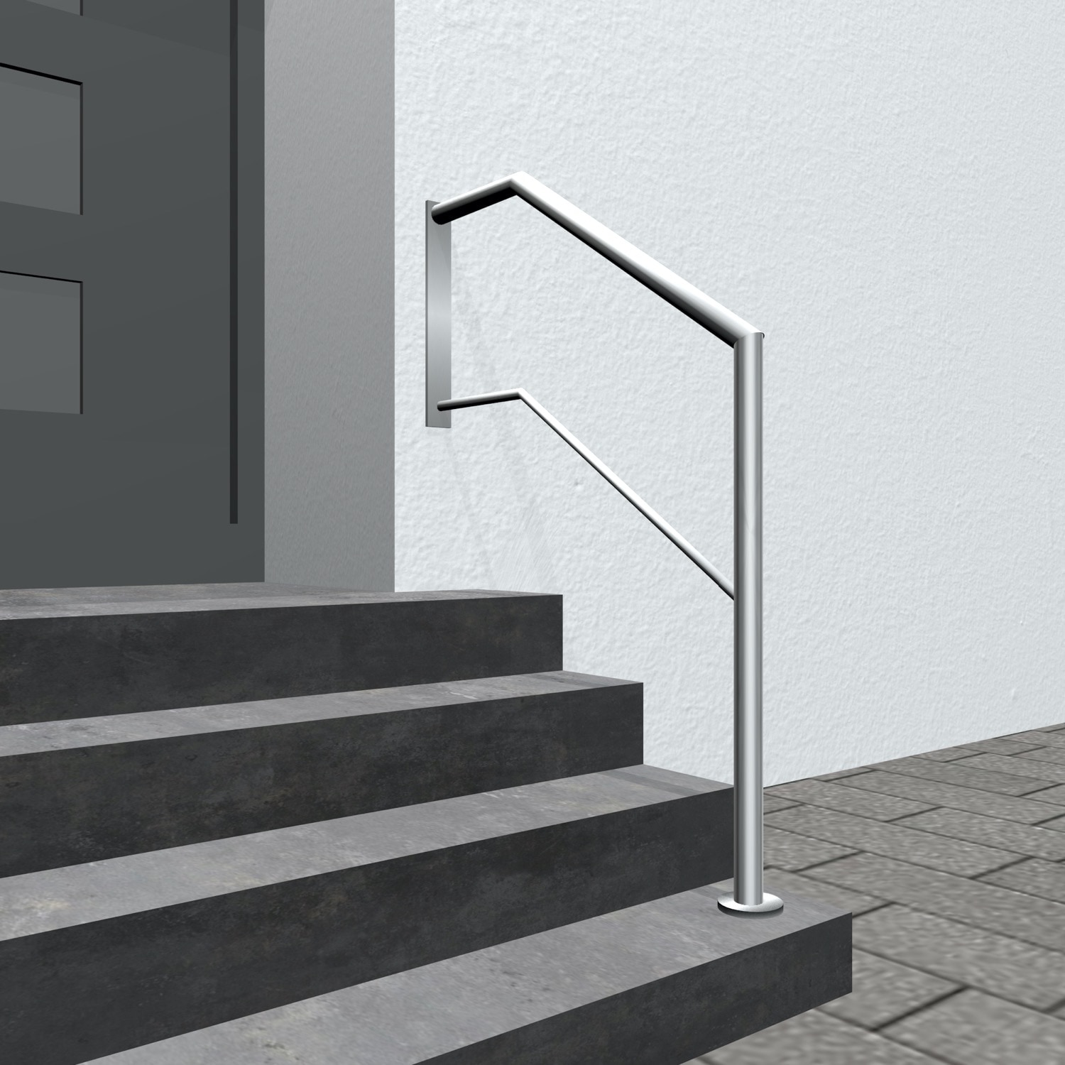 Balustrade d’escalier en acier inoxydable WT 1-6 croisillons 