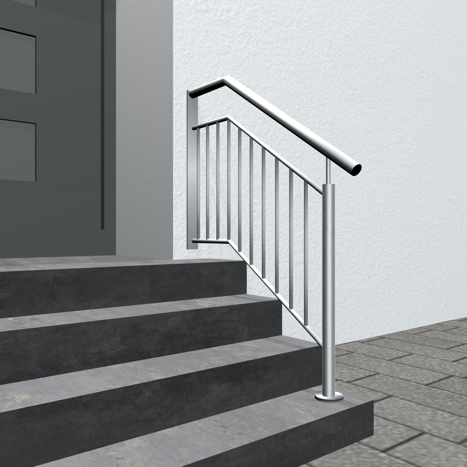 Balustrade d'escalier en acier inoxydable WTS remplissage de tige 