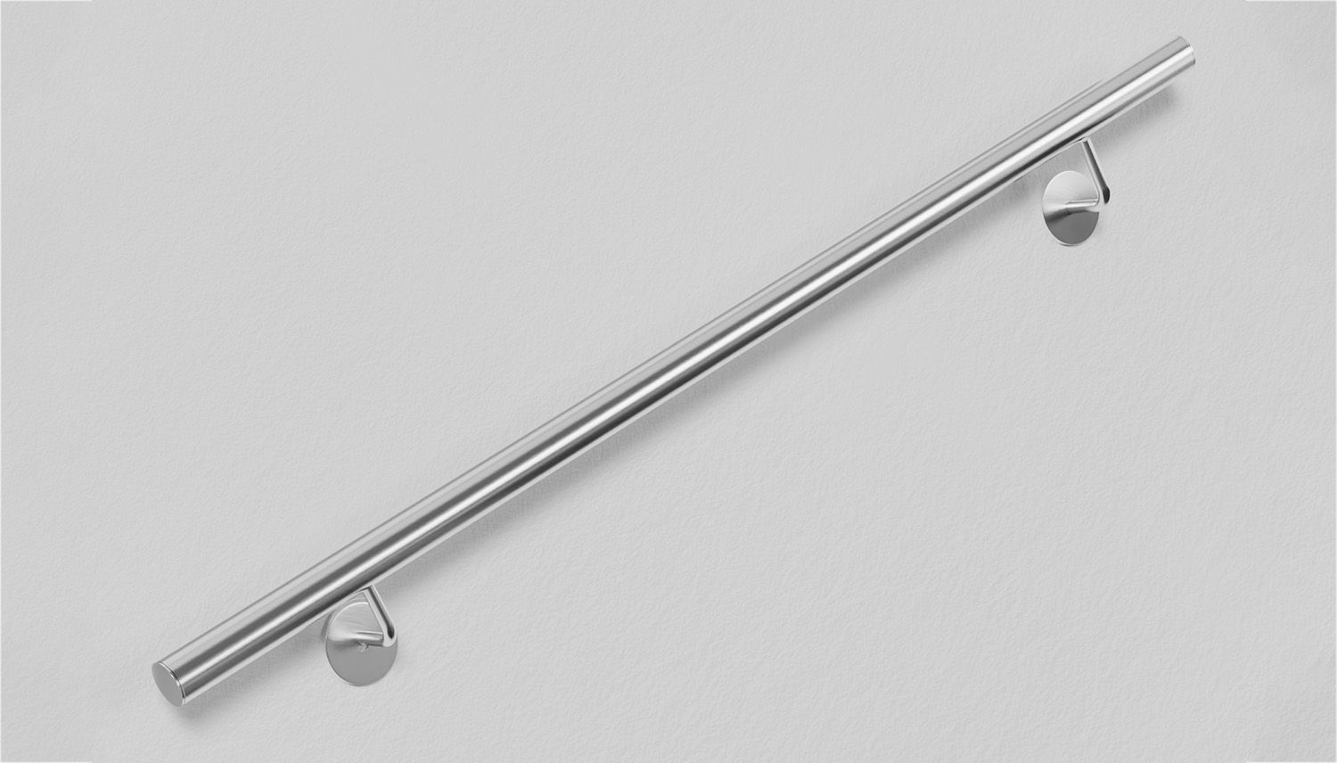 Main courante droite en acier inoxydable