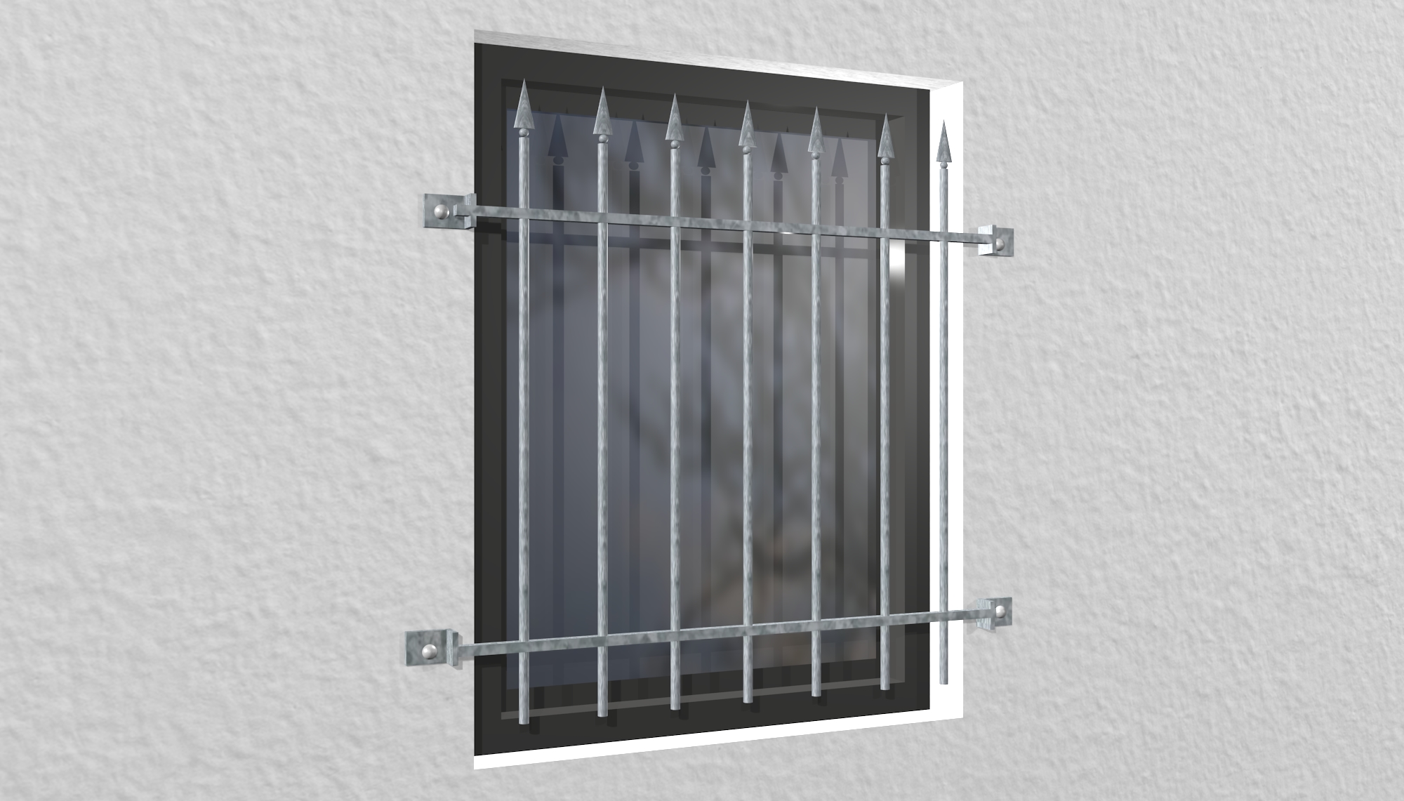 Grille de défense pour fenêtres en acier galvanisé Manchester