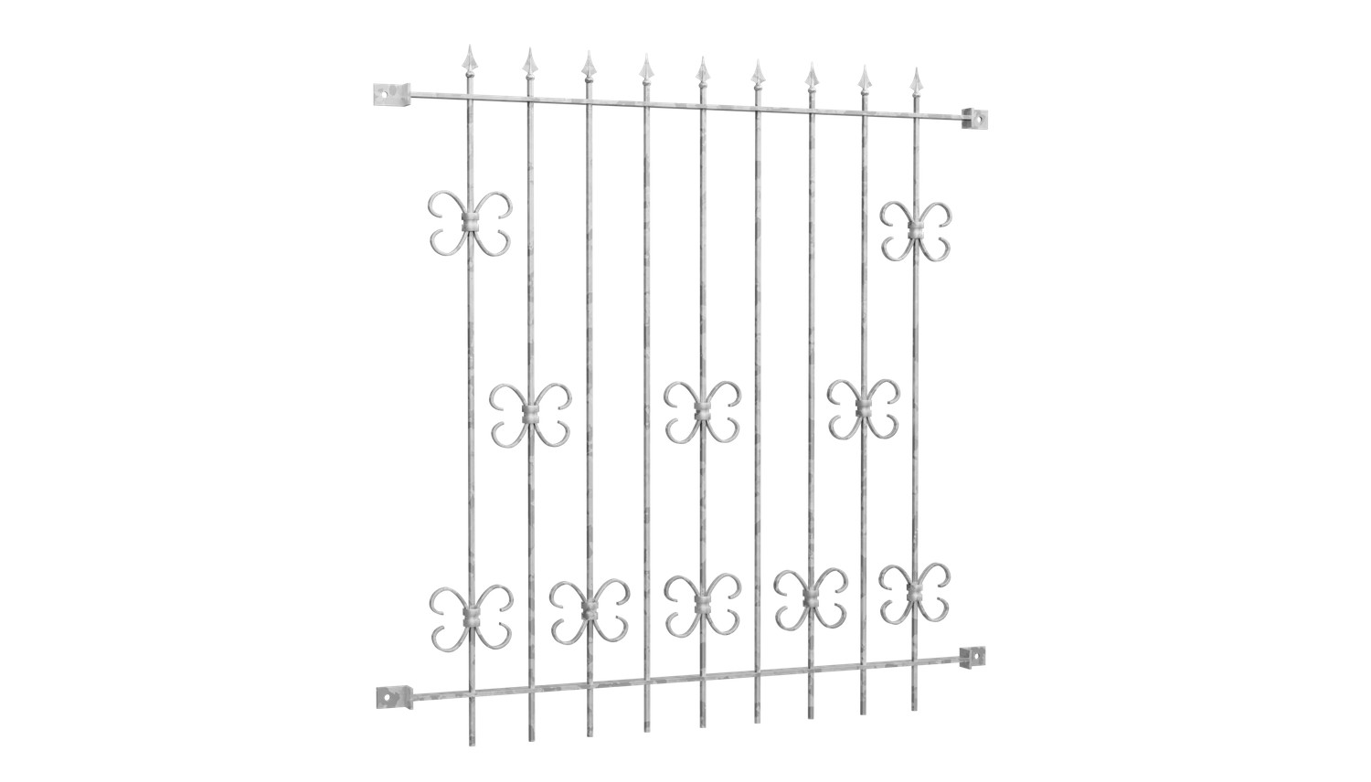 Grille de défense pour fenêtres en acier galvanisé Forêt noire