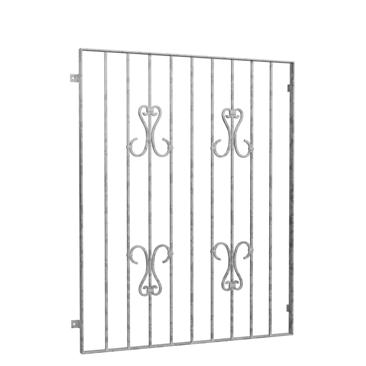 Grille de défense pour fenêtres en acier galvanisé scroll 2