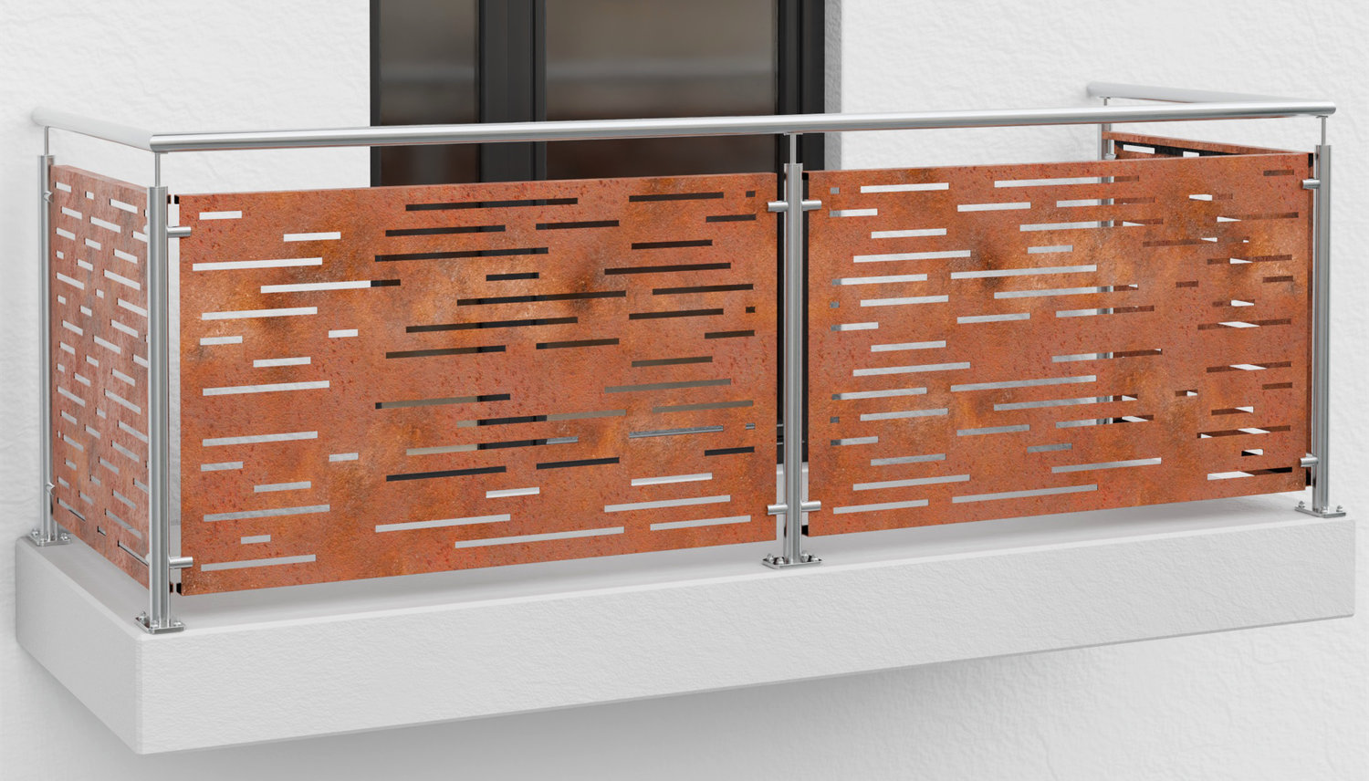 Revêtement de balcon en acier Corten SF HO