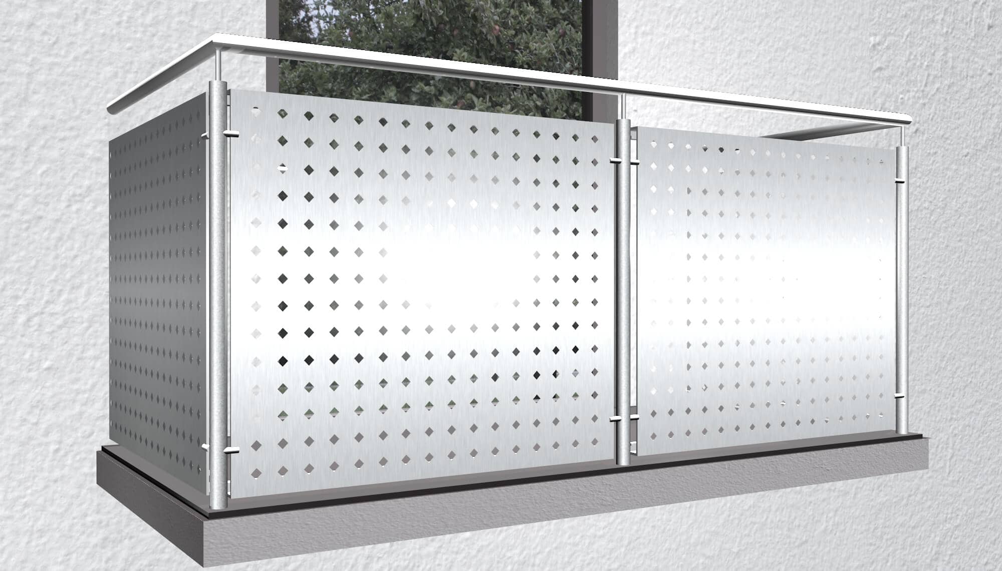 Garde-Corps de balcon en aluminium QL DI GE