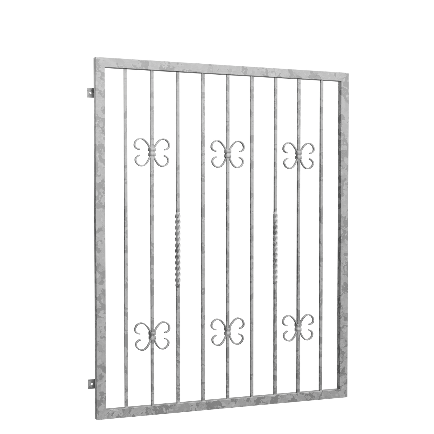 Grille de défense pour fenêtres en acier galvanisé Baroque 