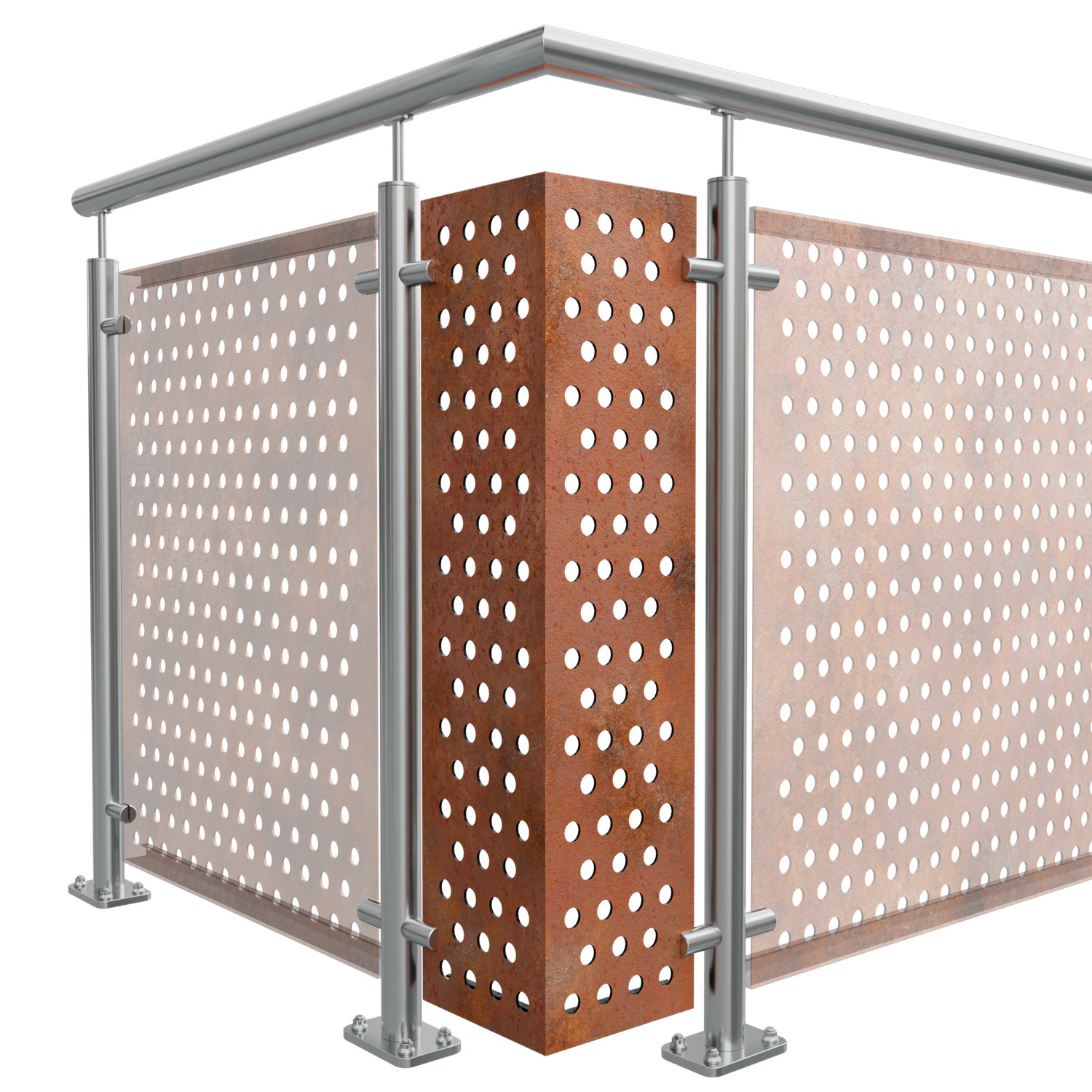 Élément d'angle Acier Corten RL VE