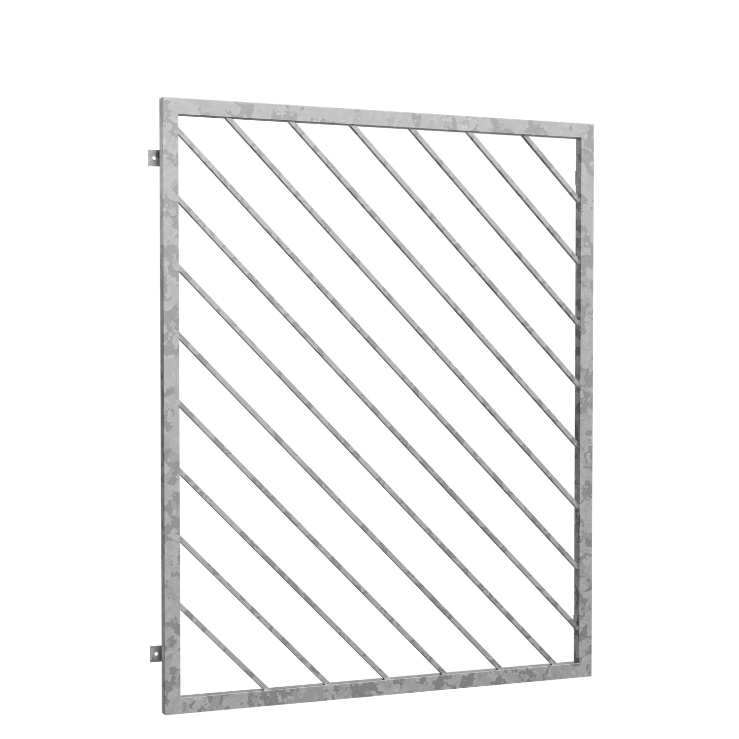 Grille de défense pour fenêtres en acier galvanisé Barre diagonale 2
