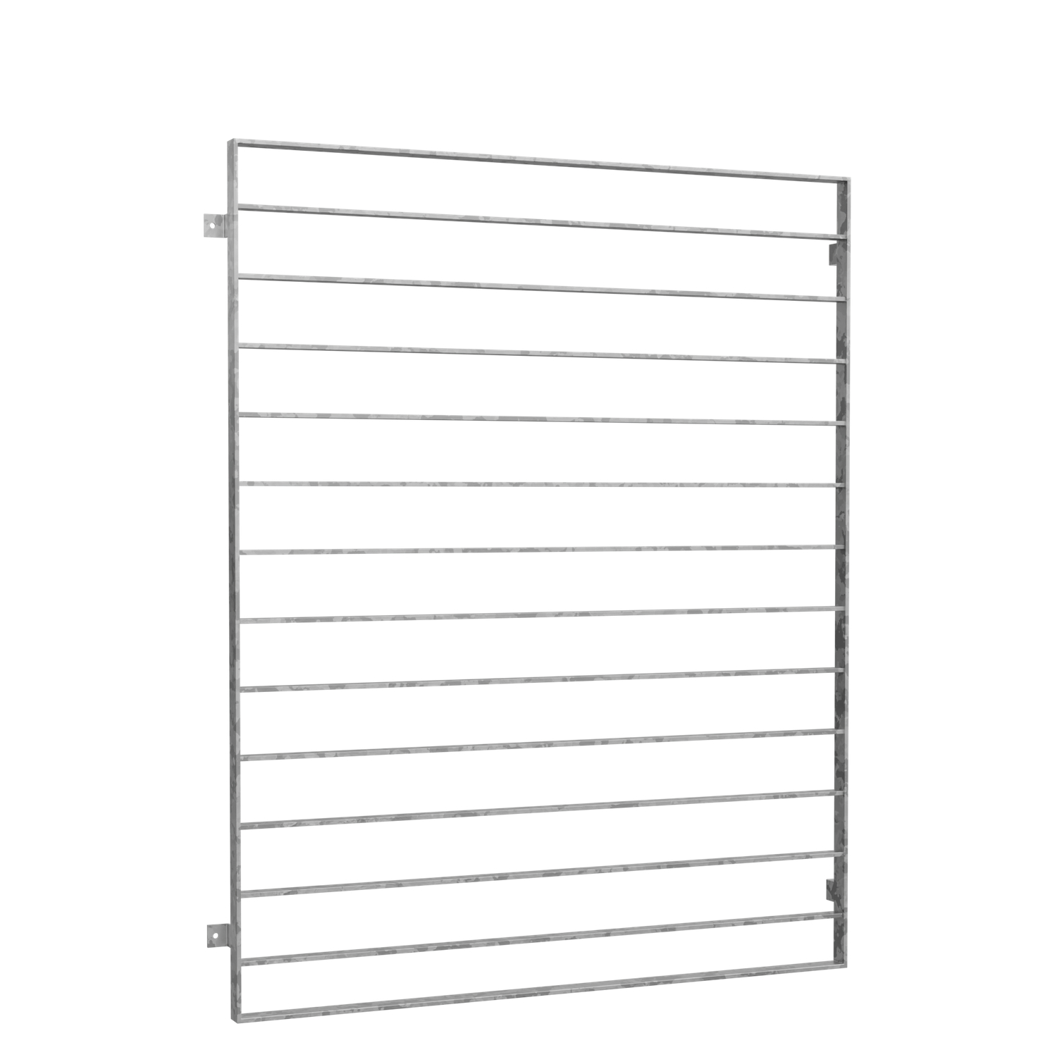 Grille de défense pour fenêtres en acier galvanisé traverse acier plat 