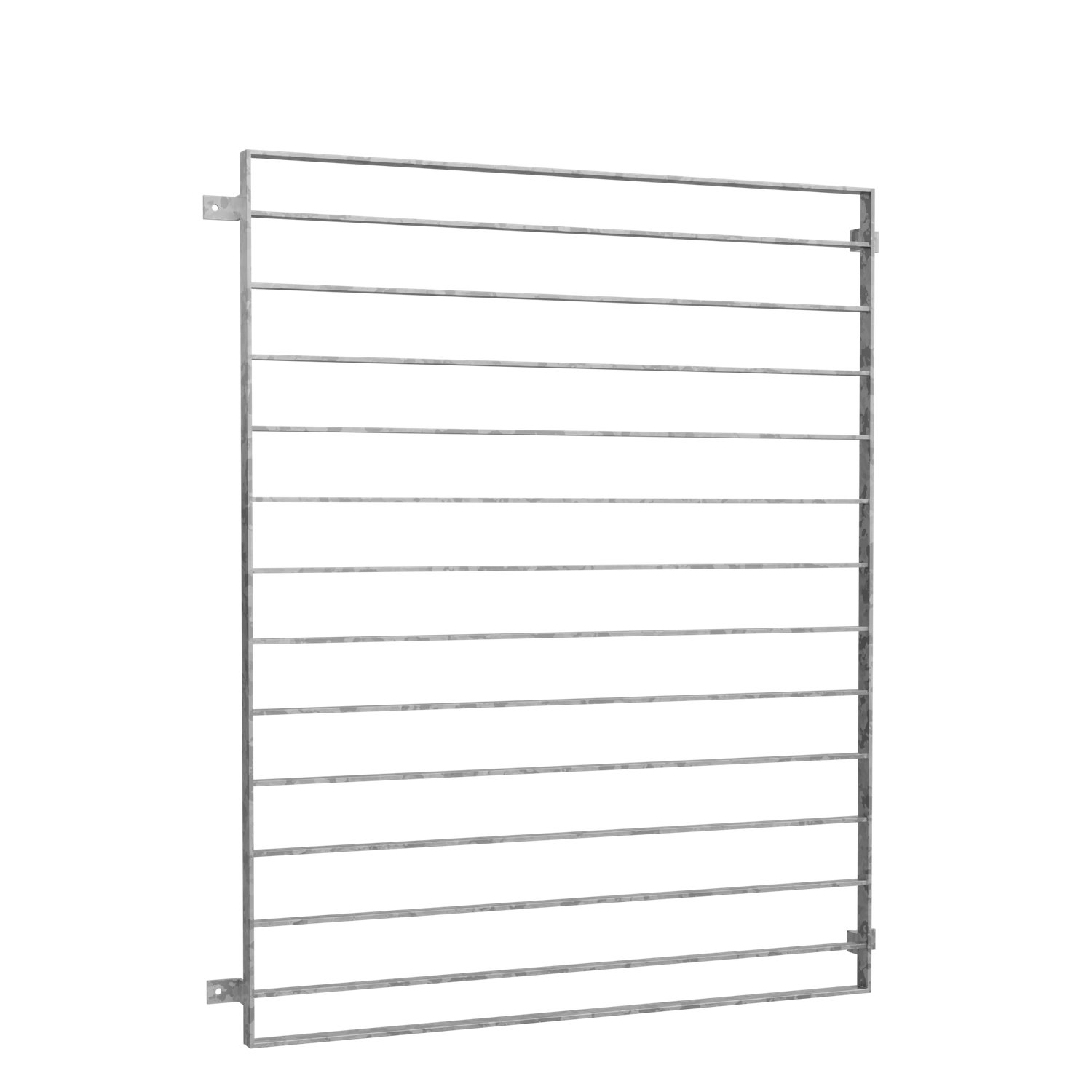 Grille de défense pour fenêtres en acier galvanisé traverse acier plat 