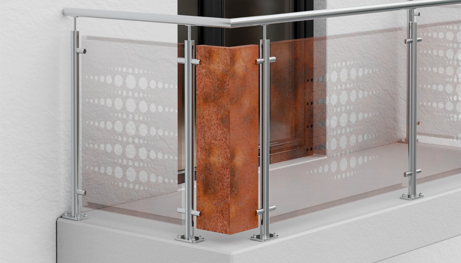 Élément d'angle Acier Corten PE 2