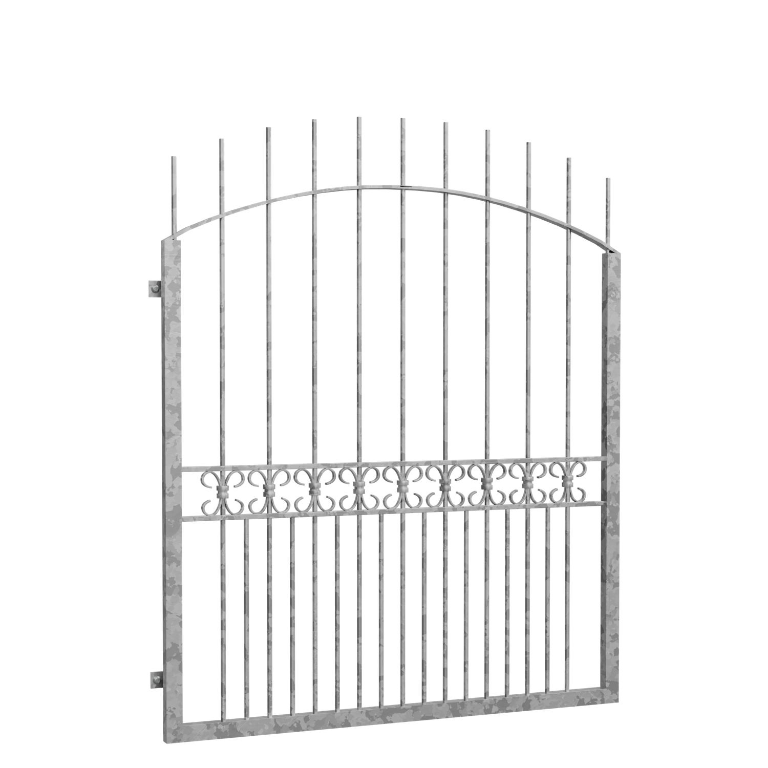 Grille de défense pour fenêtres en acier galvanisé Arc supérieur Bordeaux 