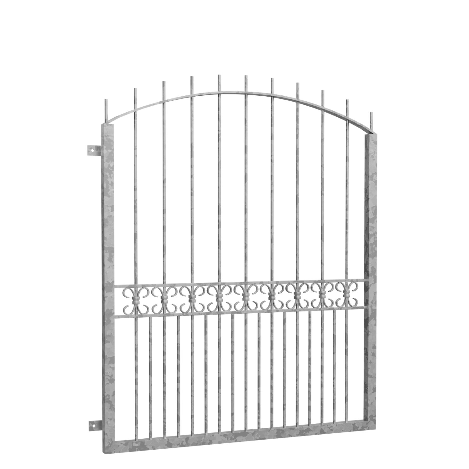 Grille de défense pour fenêtres en acier galvanisé Arc supérieur Bordeaux 