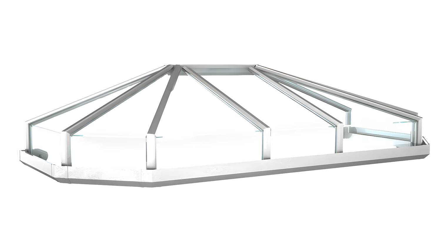 Vordach Aluminium Opal 2 Acrylglas
