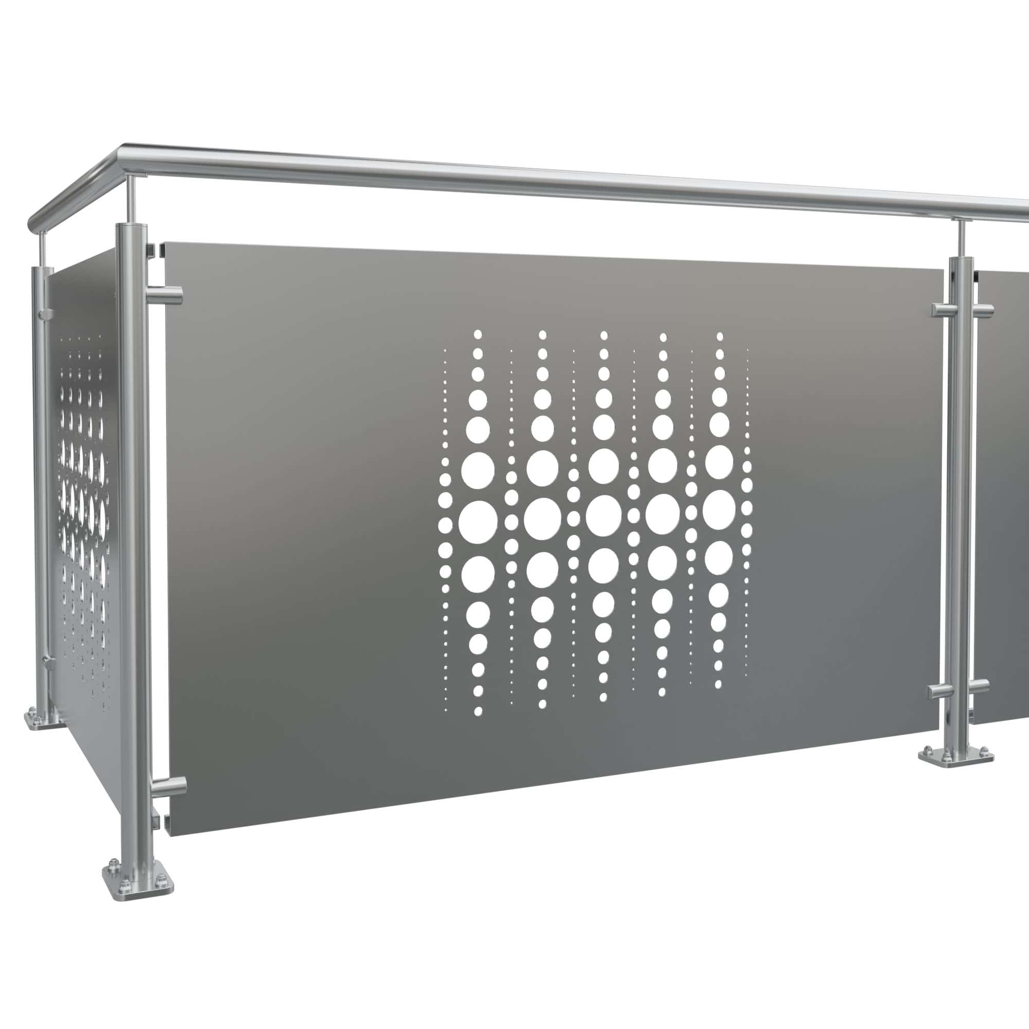 Revêtement de balcon en acier inoxydable PE