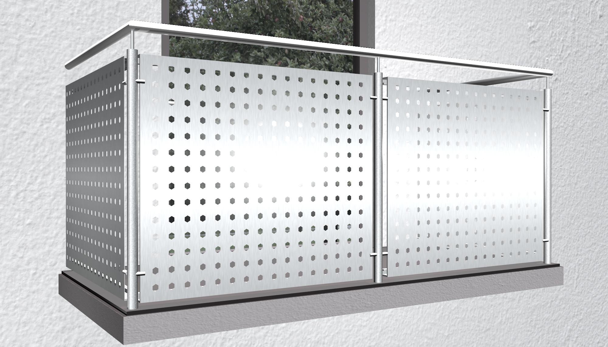 Revêtement de balcon en aluminium SK GE