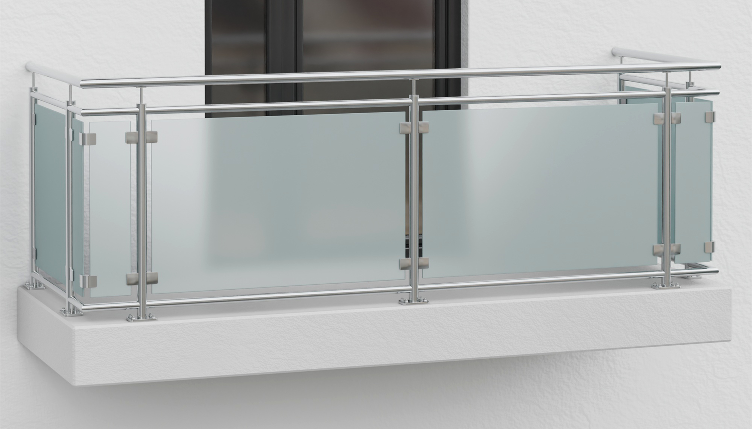 Balustrade de balcon en acier inoxydable MG