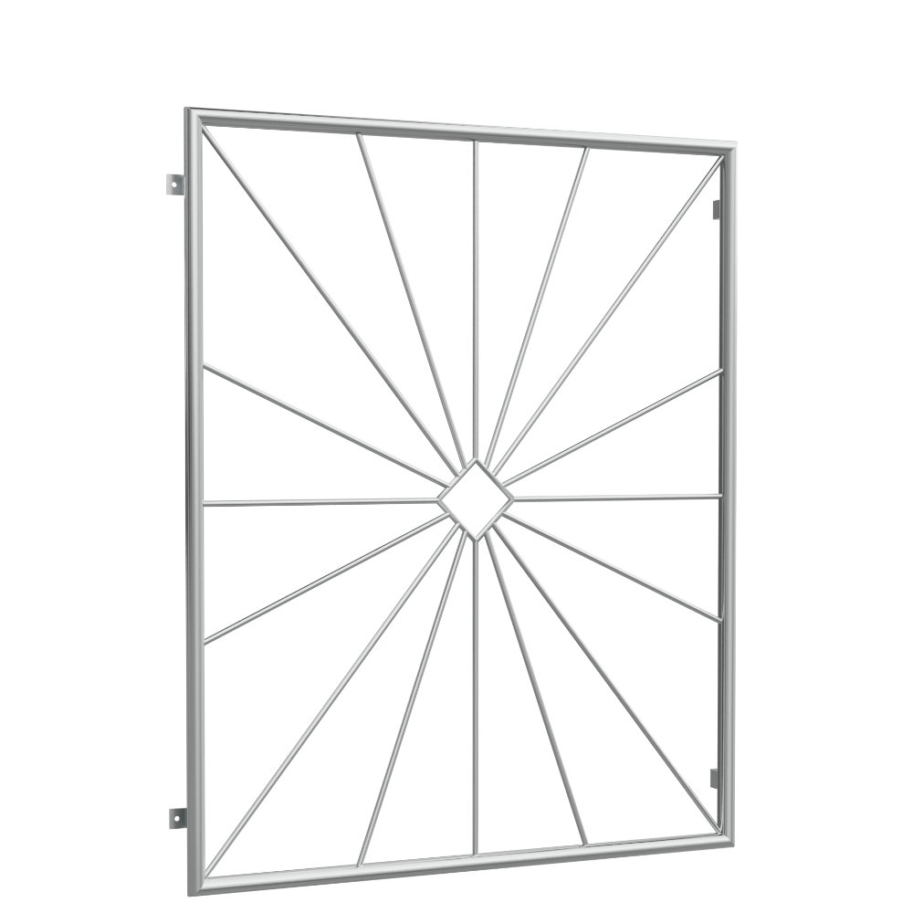 Grille de défense pour fenêtres en acier inoxydable Sun Check 