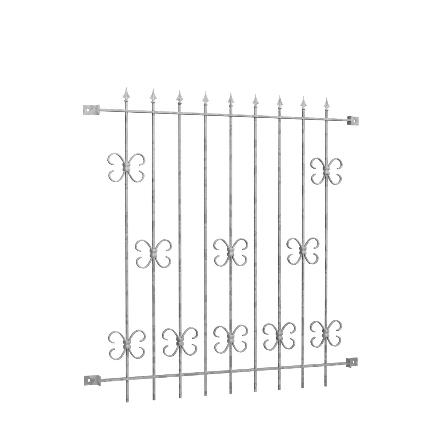 Grille de défense pour fenêtres en acier galvanisé Forêt noire