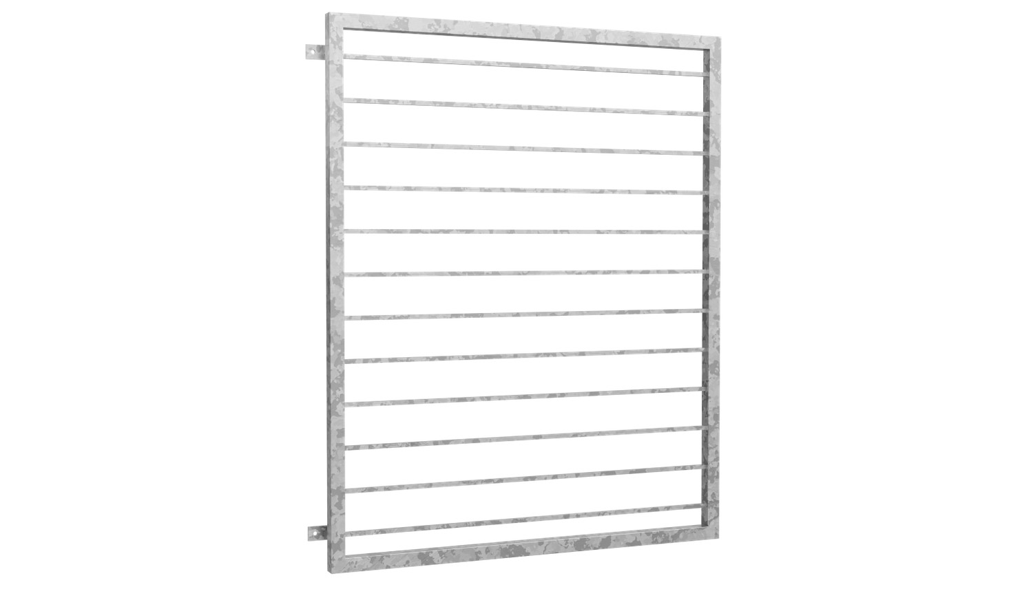 Grille de défense pour fenêtres en acier galvanisé barre transversale