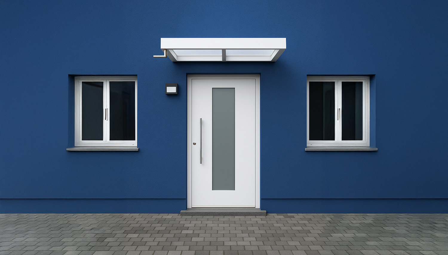 Vordach Aluminium und Glas 1950x1000 mm