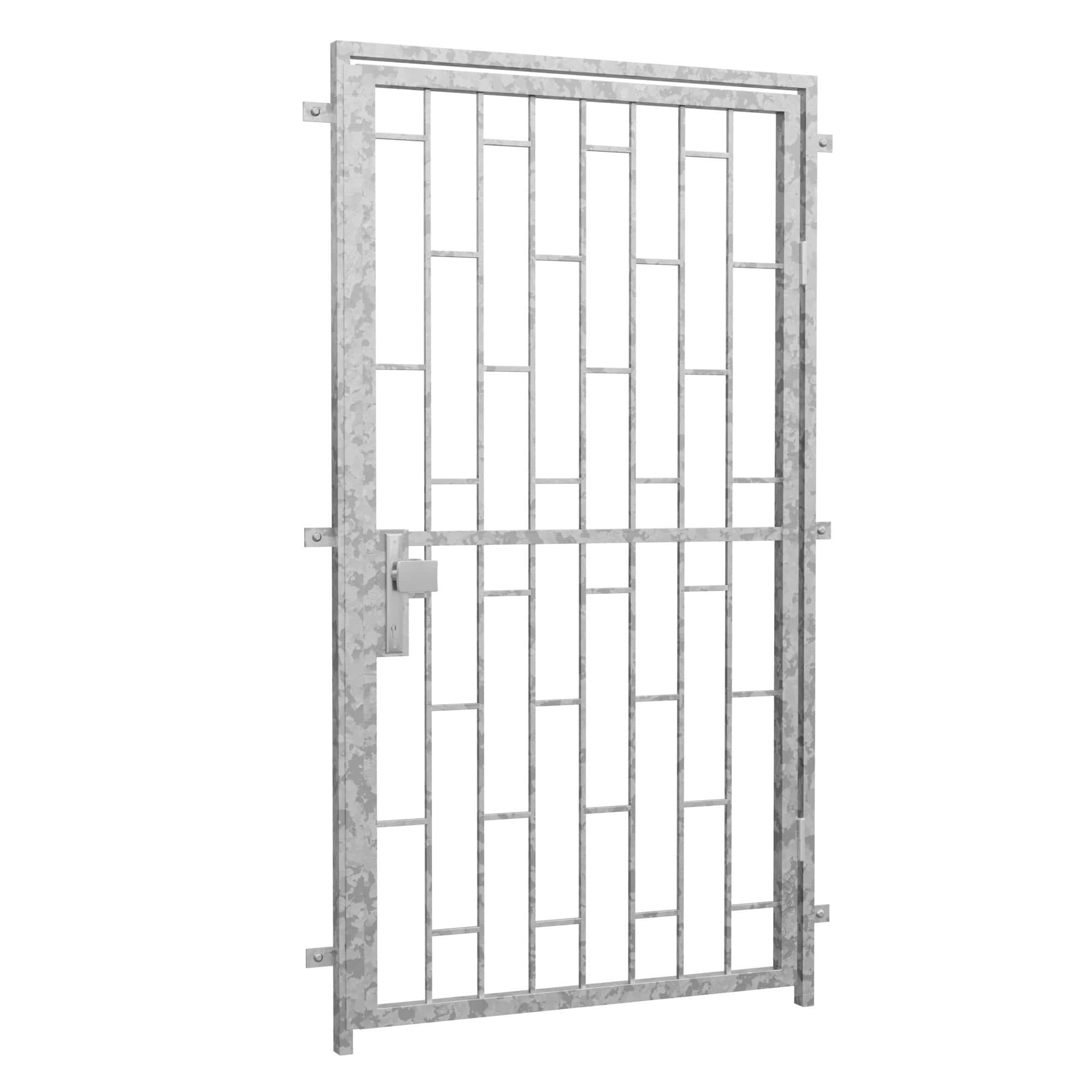 Porte grillagée en acier galvanisé Échelle