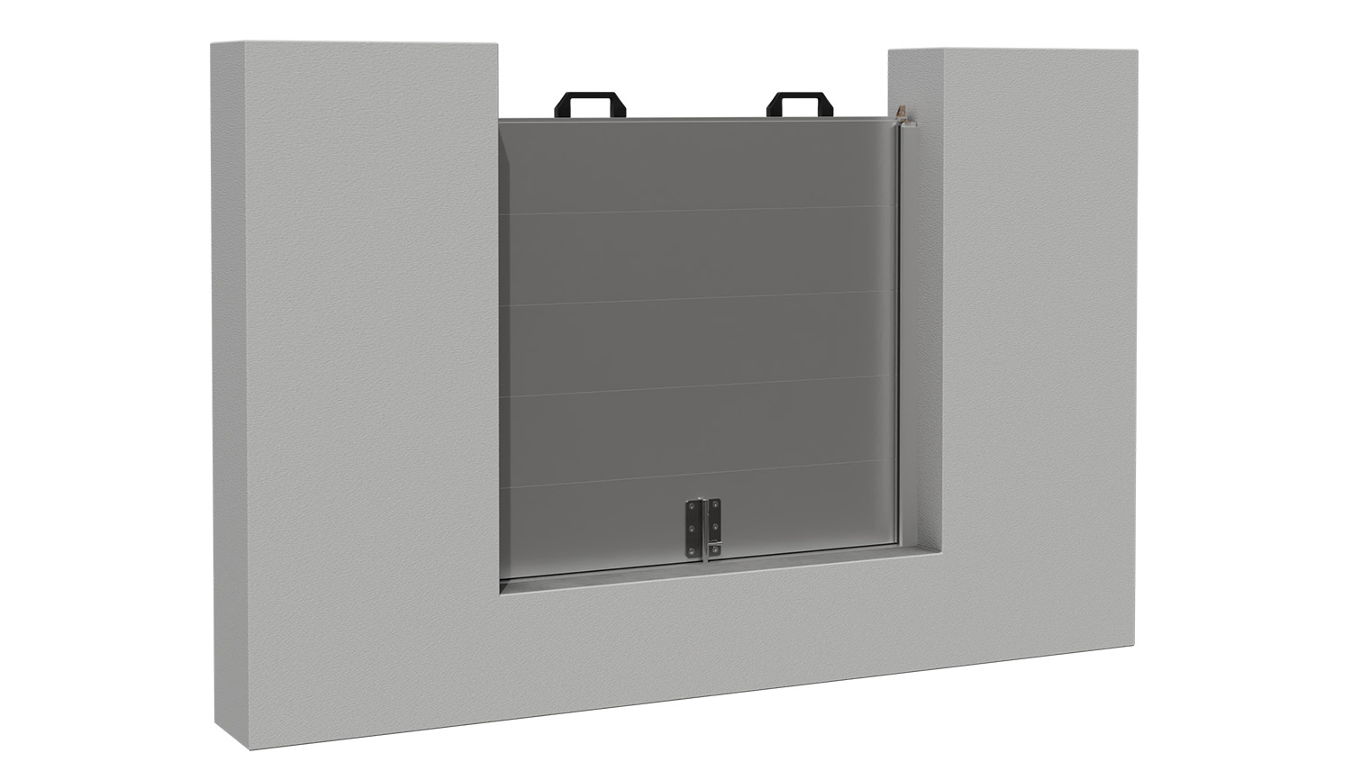 Mobile Wasserschutzwand aus Aluminium