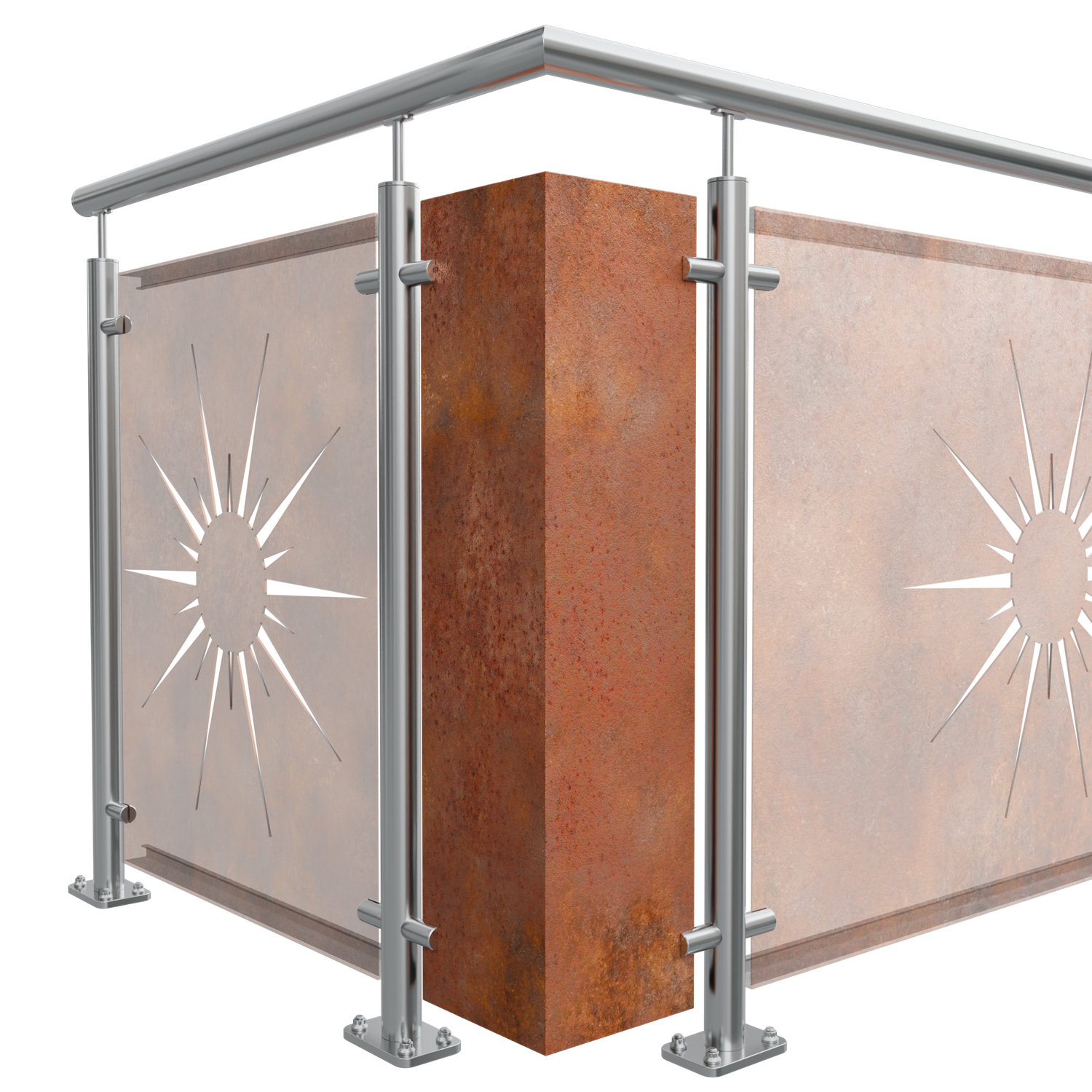 Élément d'angle Acier Corten SO