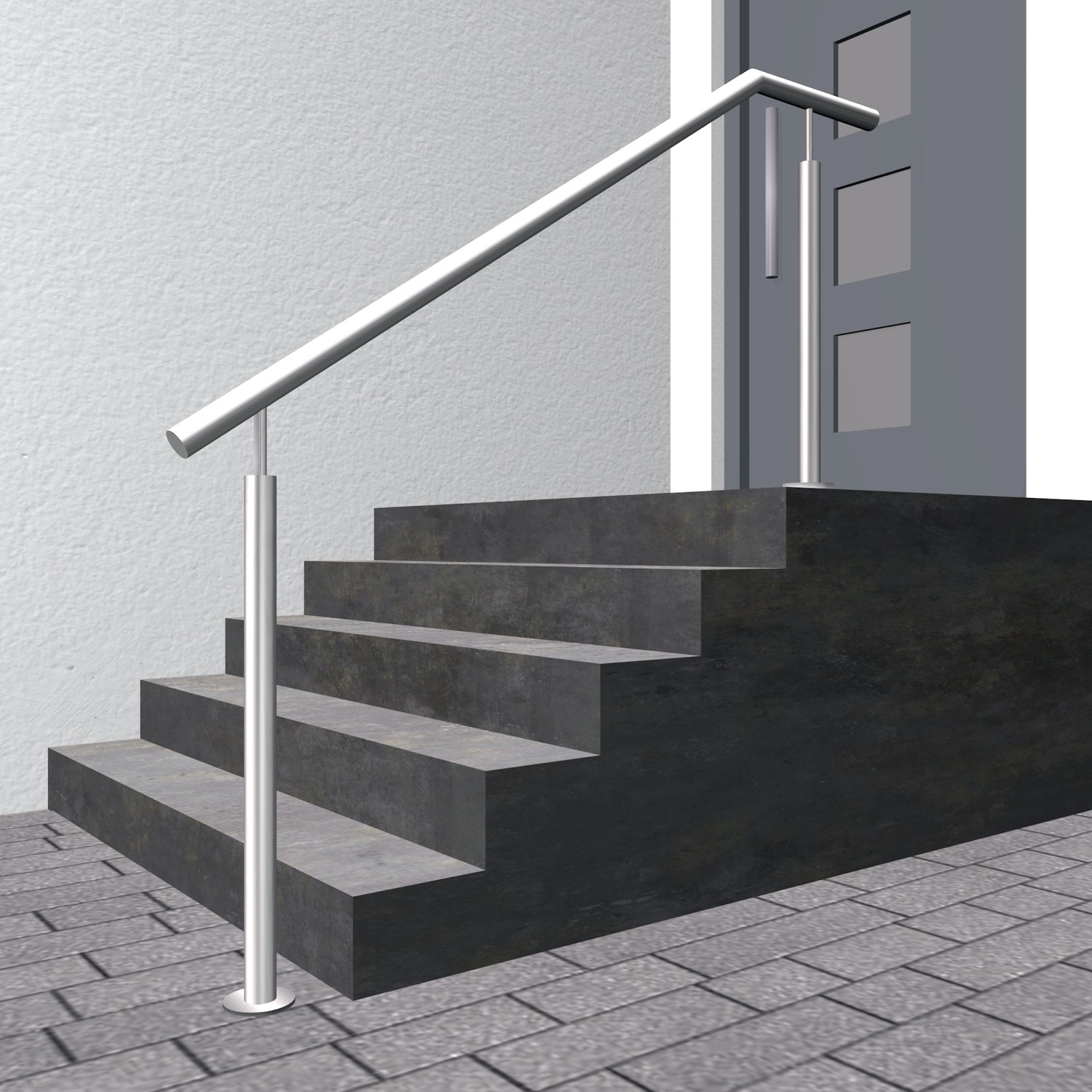 Main courante d'escalier en acier inoxydable FS