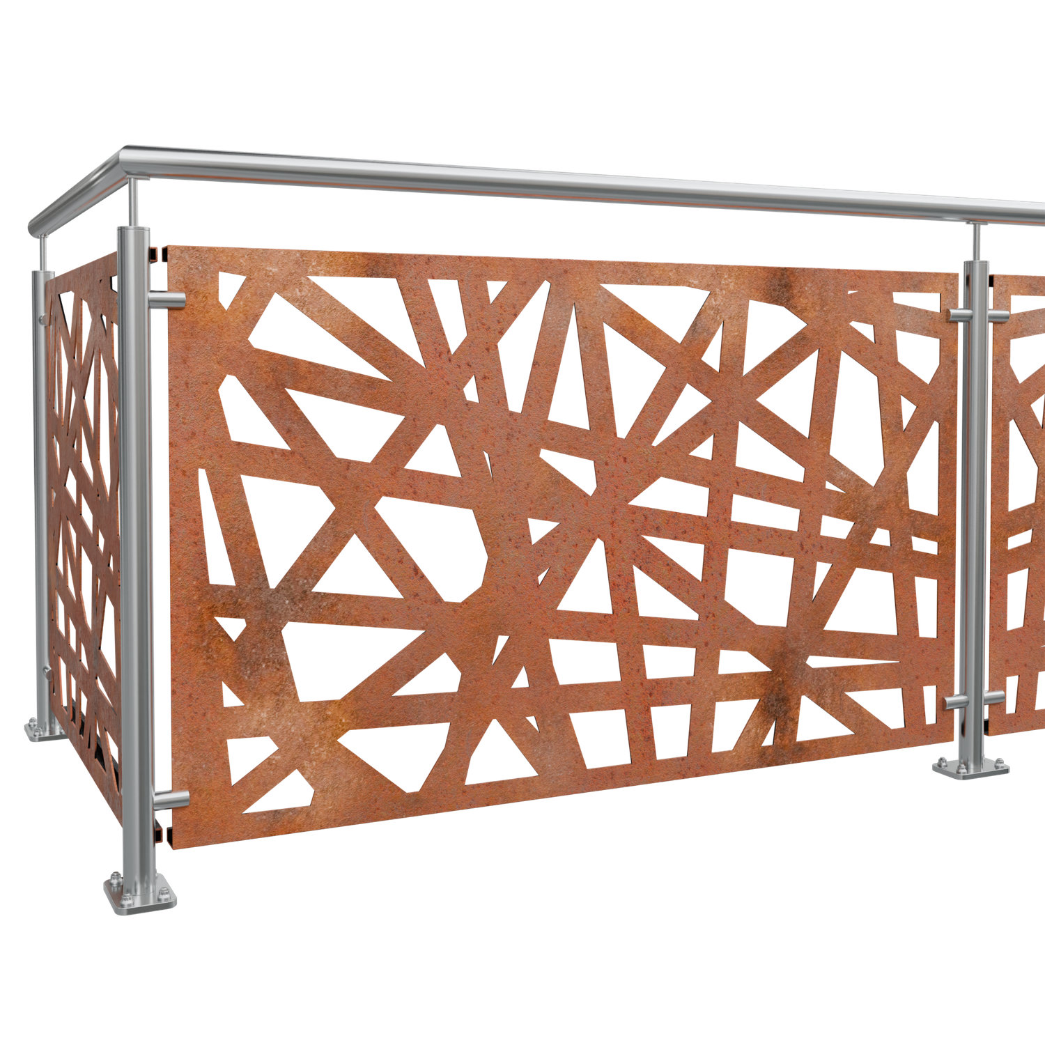 Garde-Corps de balcon en acier Corten AB
