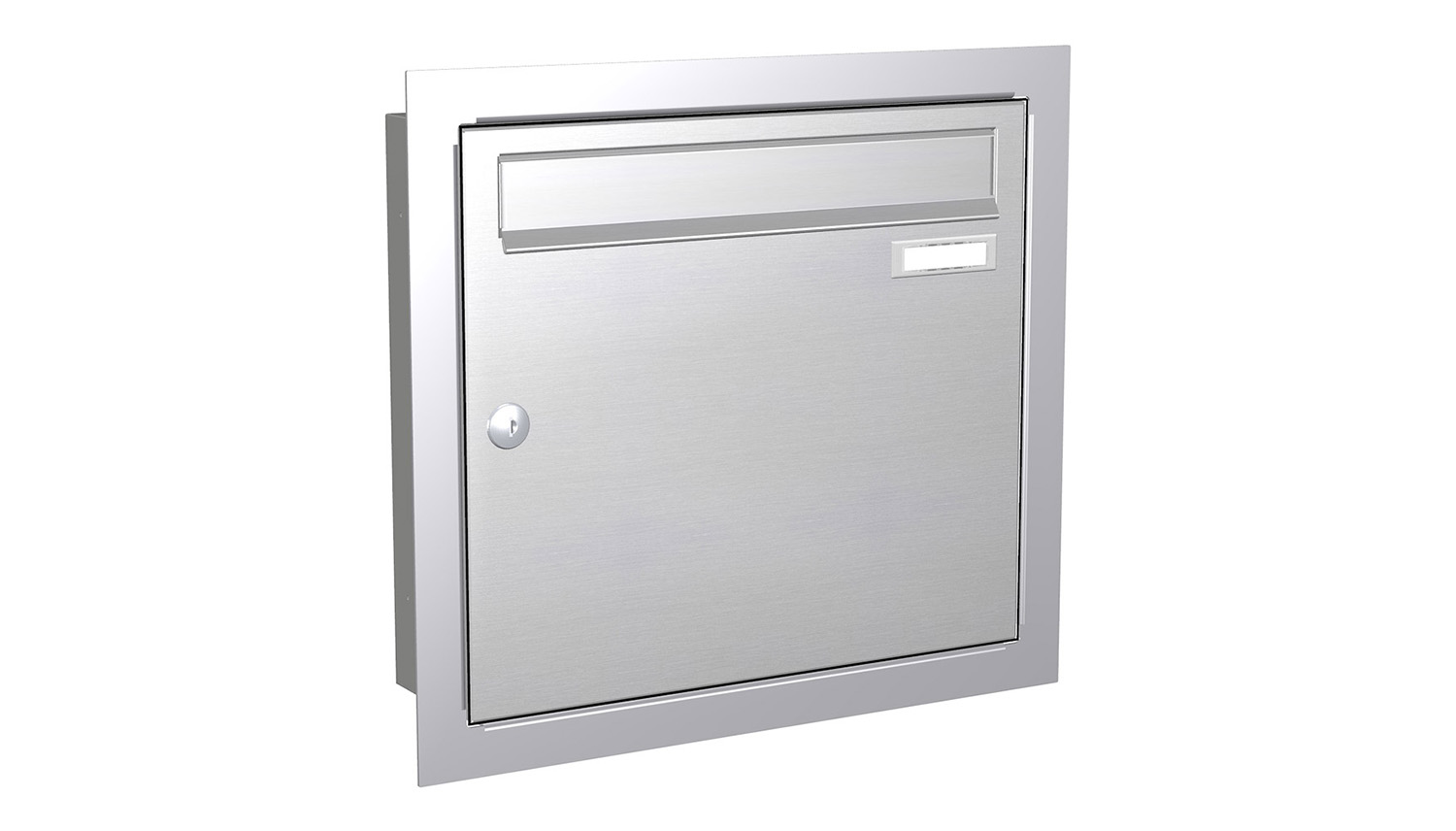 Briefkastenanlage | Unterputz | 1-fach | Senkrecht | Edelstahl
