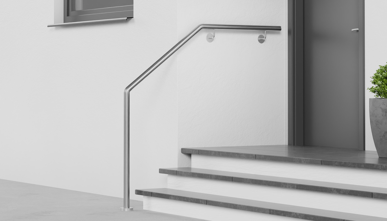 Main courante d’escalier en acier inoxydable AWTS-CL