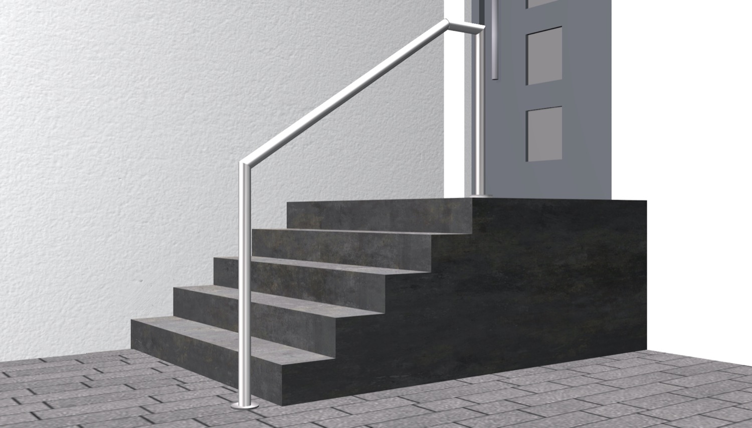 Balustrade d'escalier en acier inoxydable FA