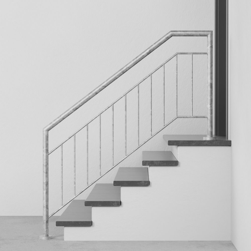 Balustrade d’escalier en acier galvanisé FA barre filling 