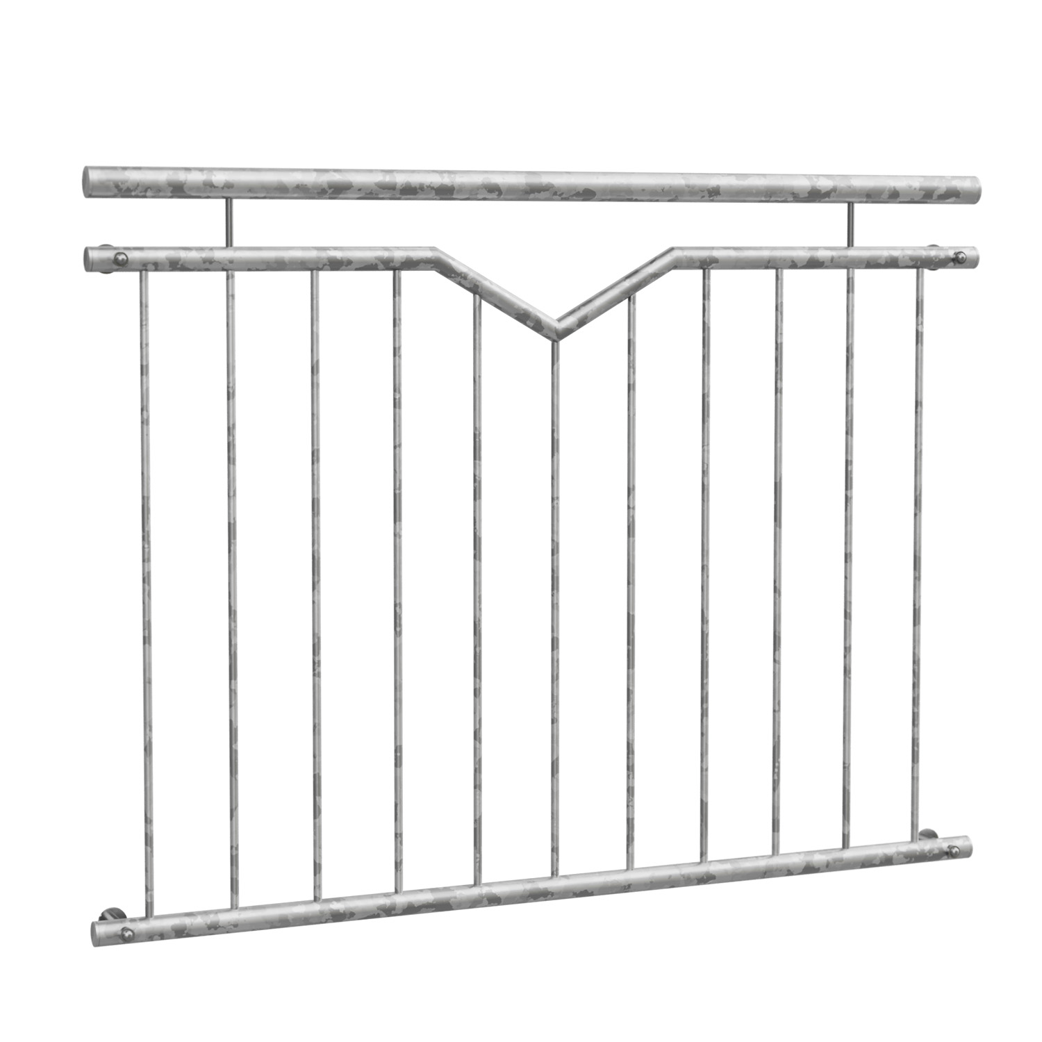 Balcon à la française en acier galvanisé simple V