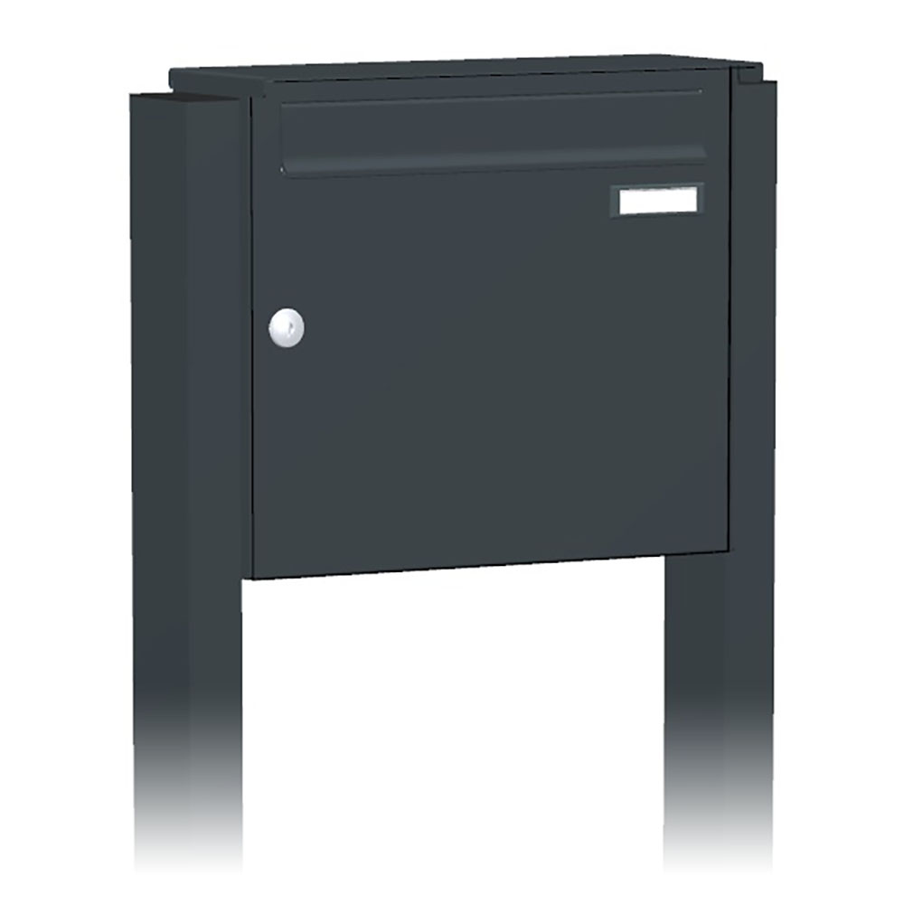 Briefkastenanlage | Freistehend | 1-fach | Senkrecht | Farbe